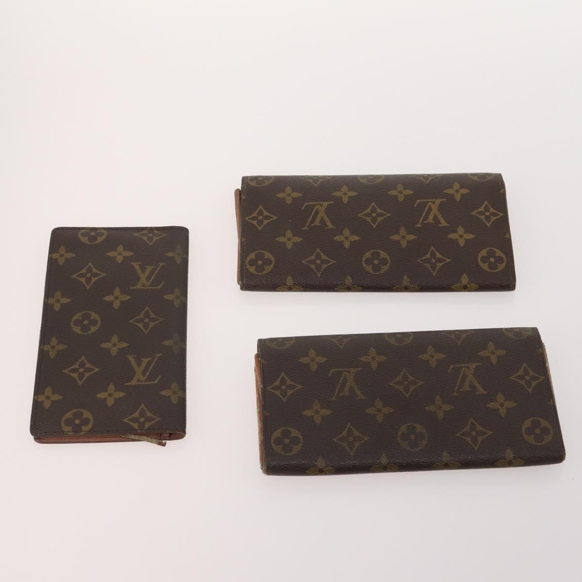 LOUIS VUITTON Monogram Wallet 10 Set LV Auth CB185