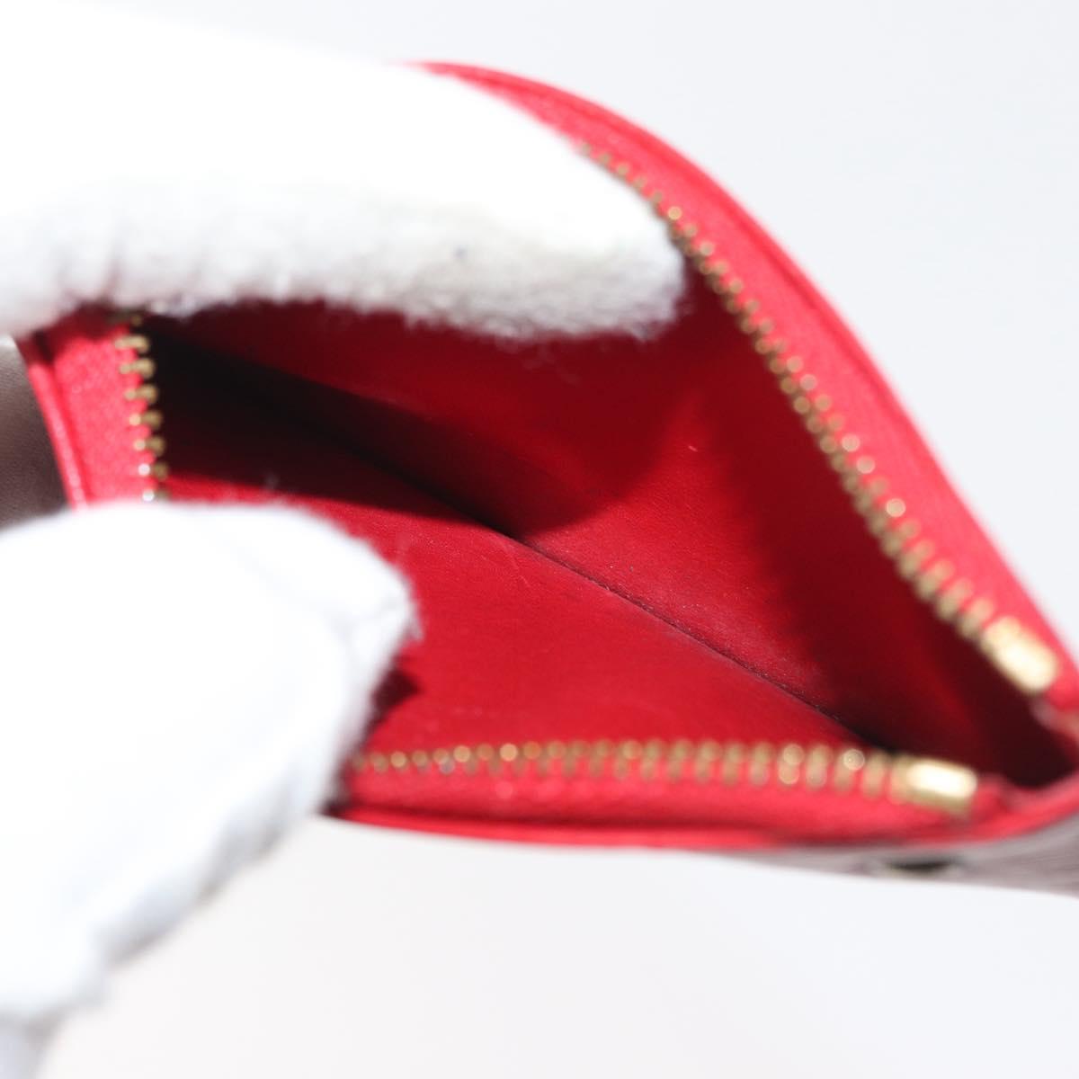 LOUIS VUITTON Epi Wallet 10 Set Black Red Green LV Auth CB187