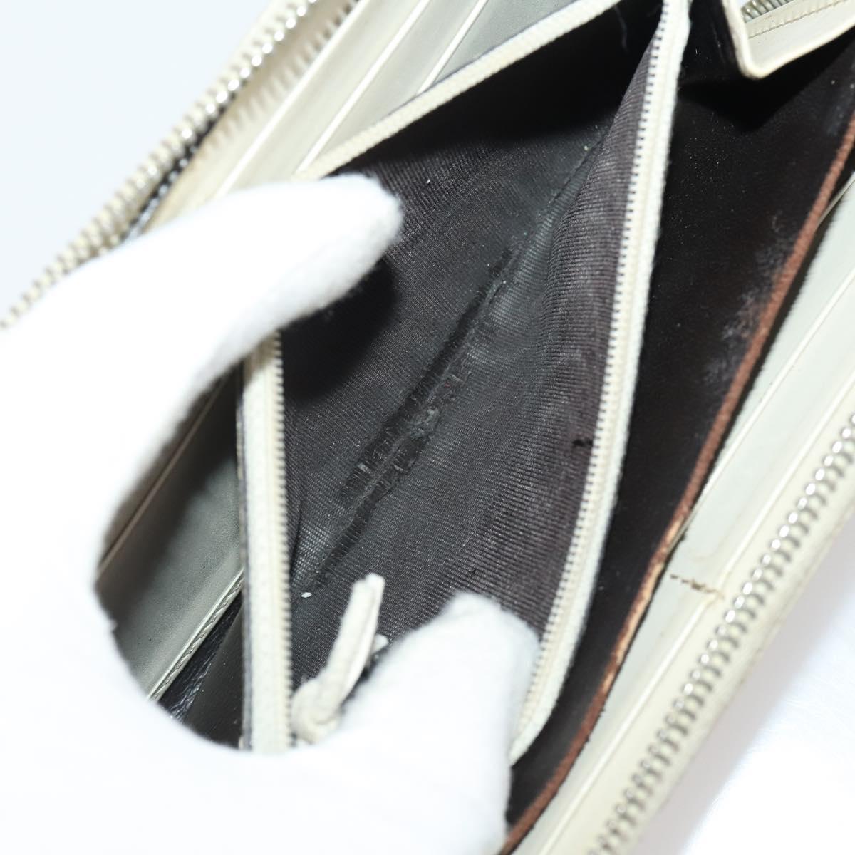 GUCCI GG Canvas Micro GG Guccissima Wallet Leather 10 Set Beige Black Auth CB188