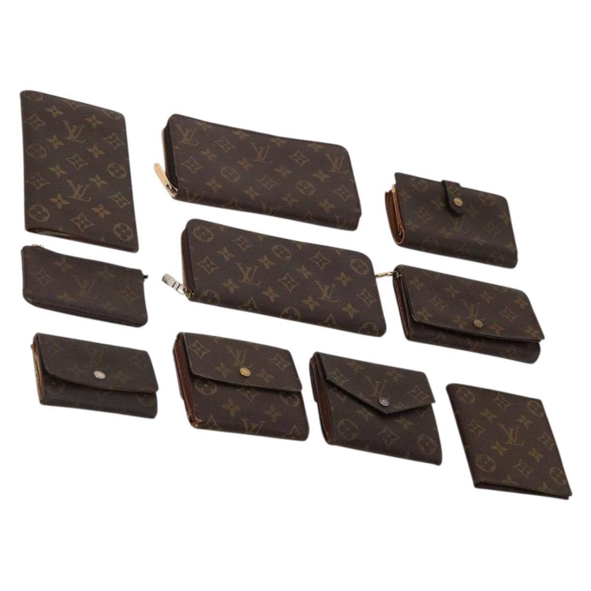 LOUIS VUITTON Monogram Wallet 10 Set LV Auth CB205