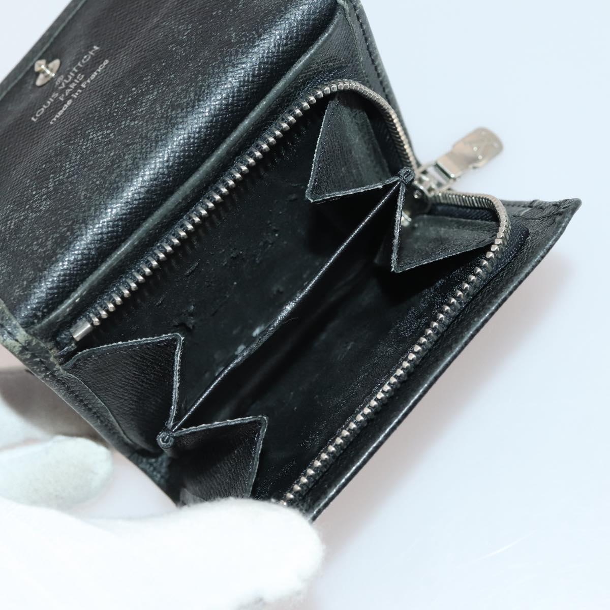 LOUIS VUITTON Taiga Wallet 10 Set Epicea Ardoise LV Auth CB209