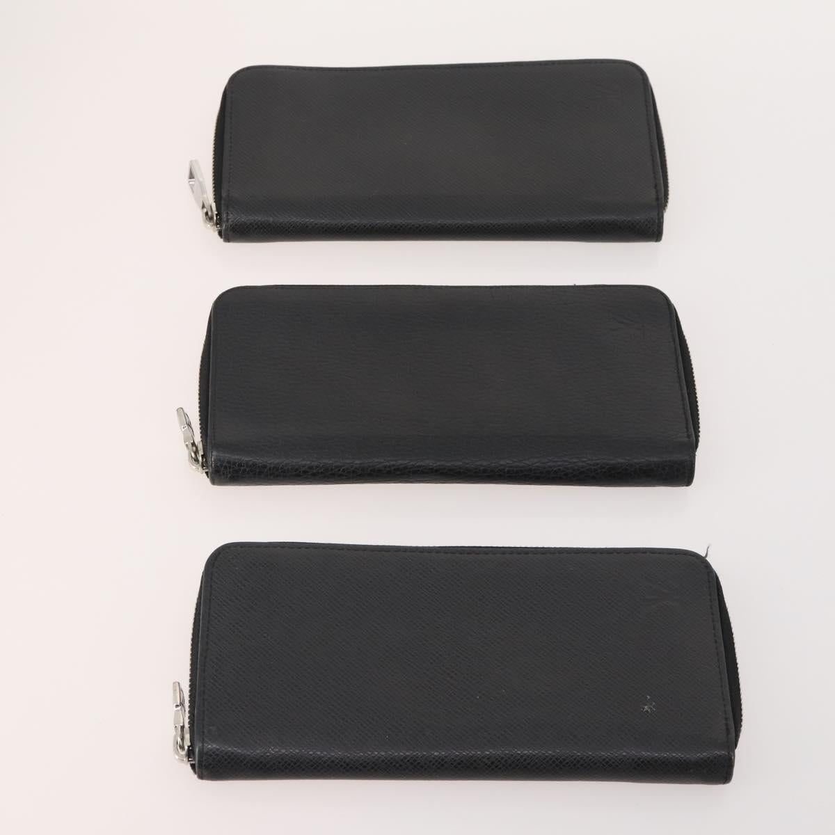 LOUIS VUITTON Taiga Wallet 10 Set Epicea Ardoise LV Auth CB209