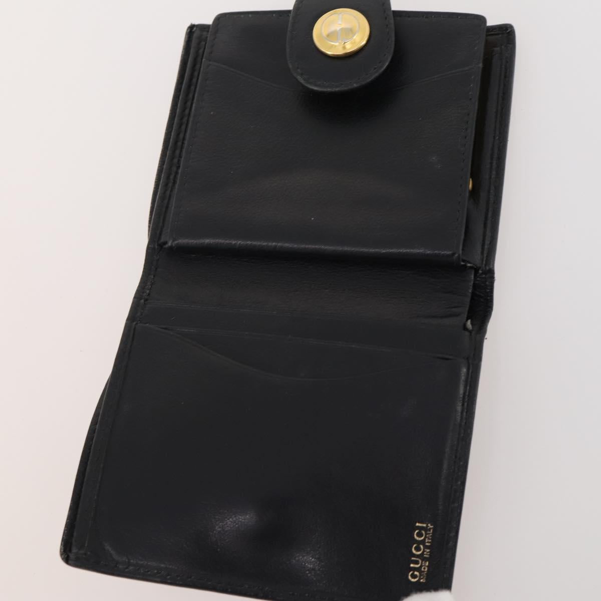GUCCI GG Canvas Guccissima Wallet Leather 10 Set Beige Black Red Auth CB212