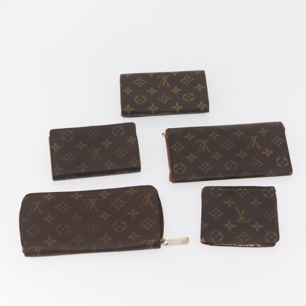LOUIS VUITTON Monogram Wallet 10 Set LV Auth CB221