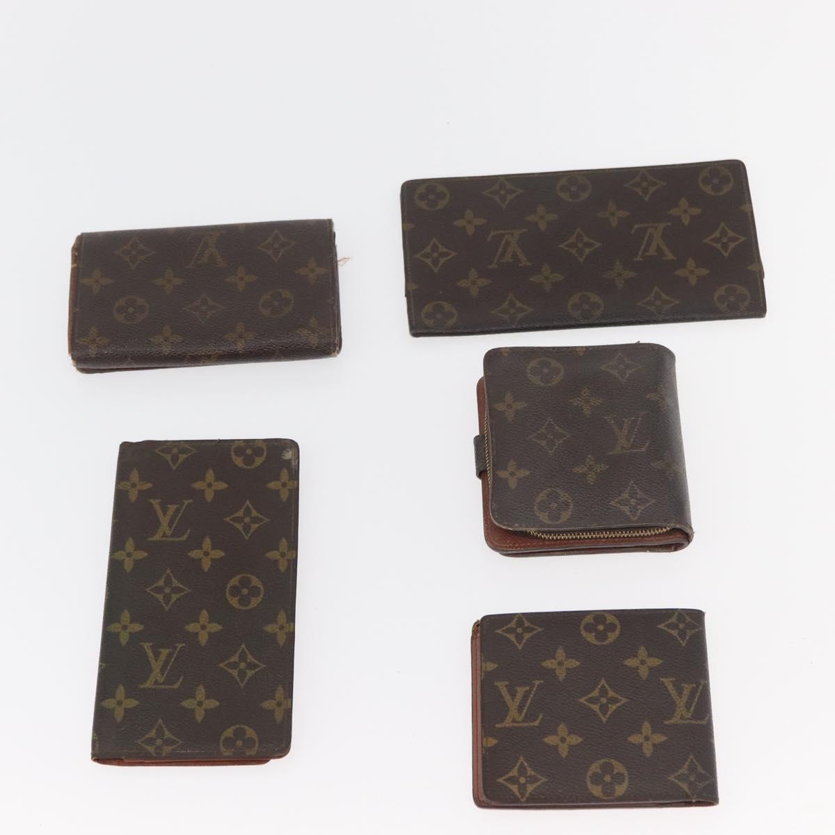 LOUIS VUITTON Monogram Wallet 10 Set LV Auth CB222