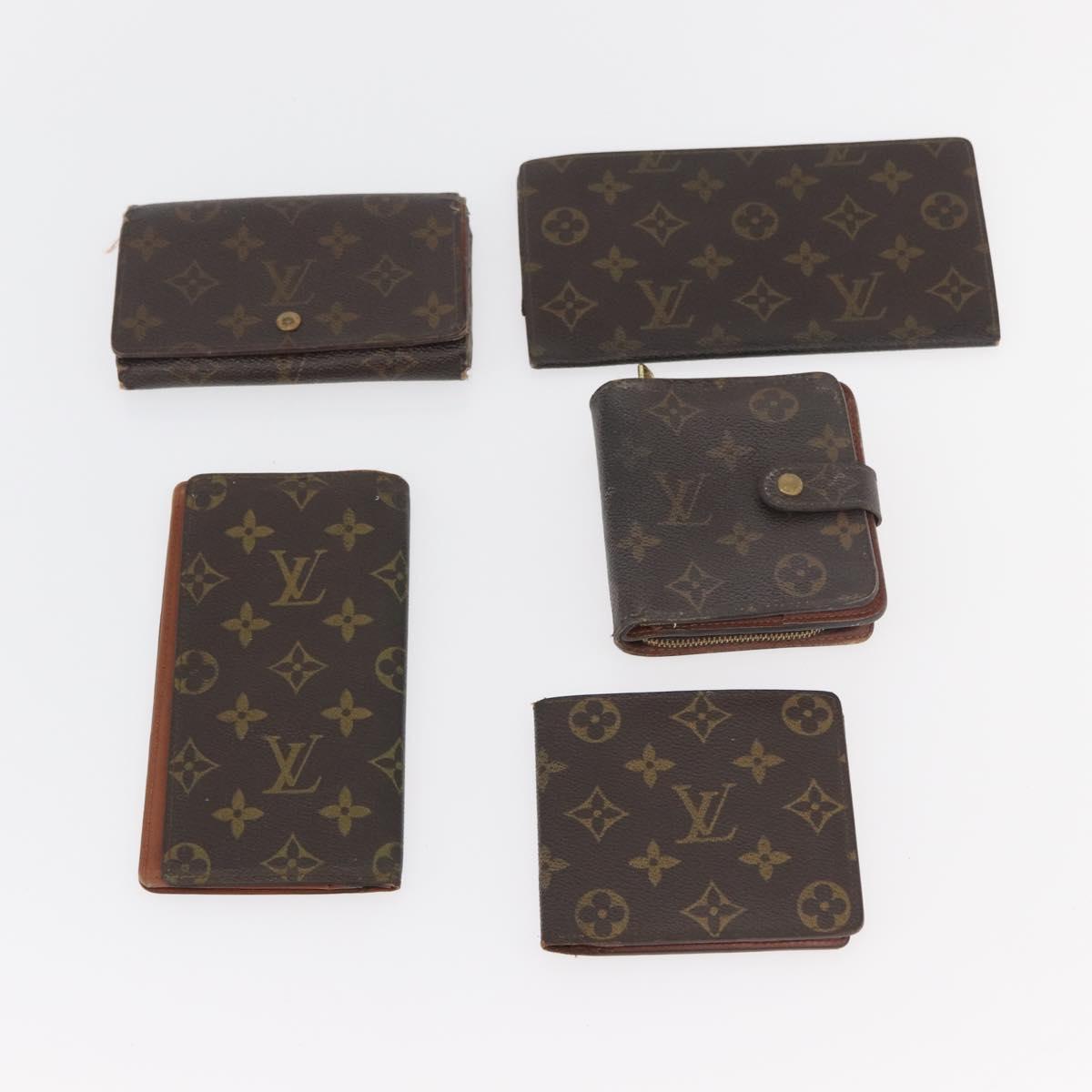 LOUIS VUITTON Monogram Wallet 10 Set LV Auth CB222