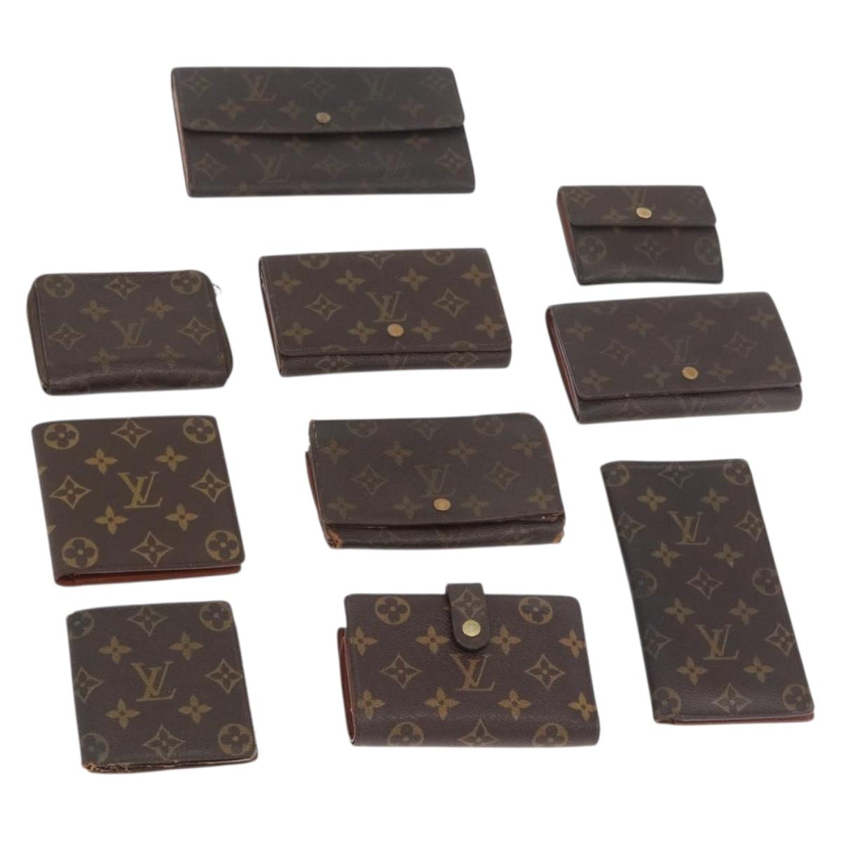 LOUIS VUITTON Monogram Wallet 10 Set LV Auth CB223