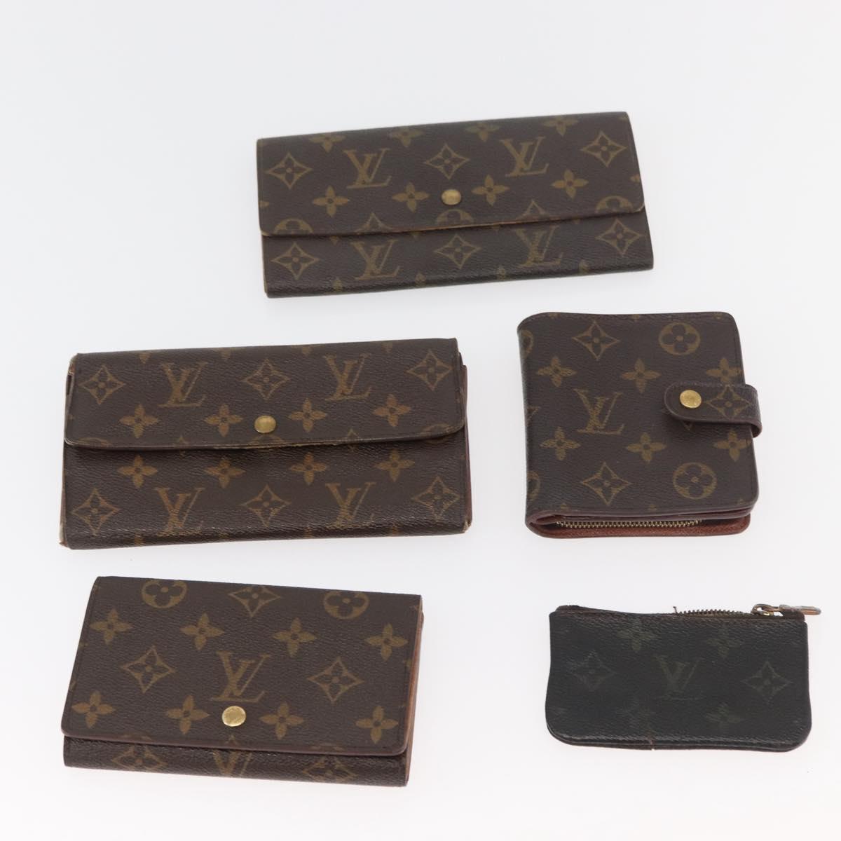 LOUIS VUITTON Monogram Wallet 10 Set LV Auth CB226