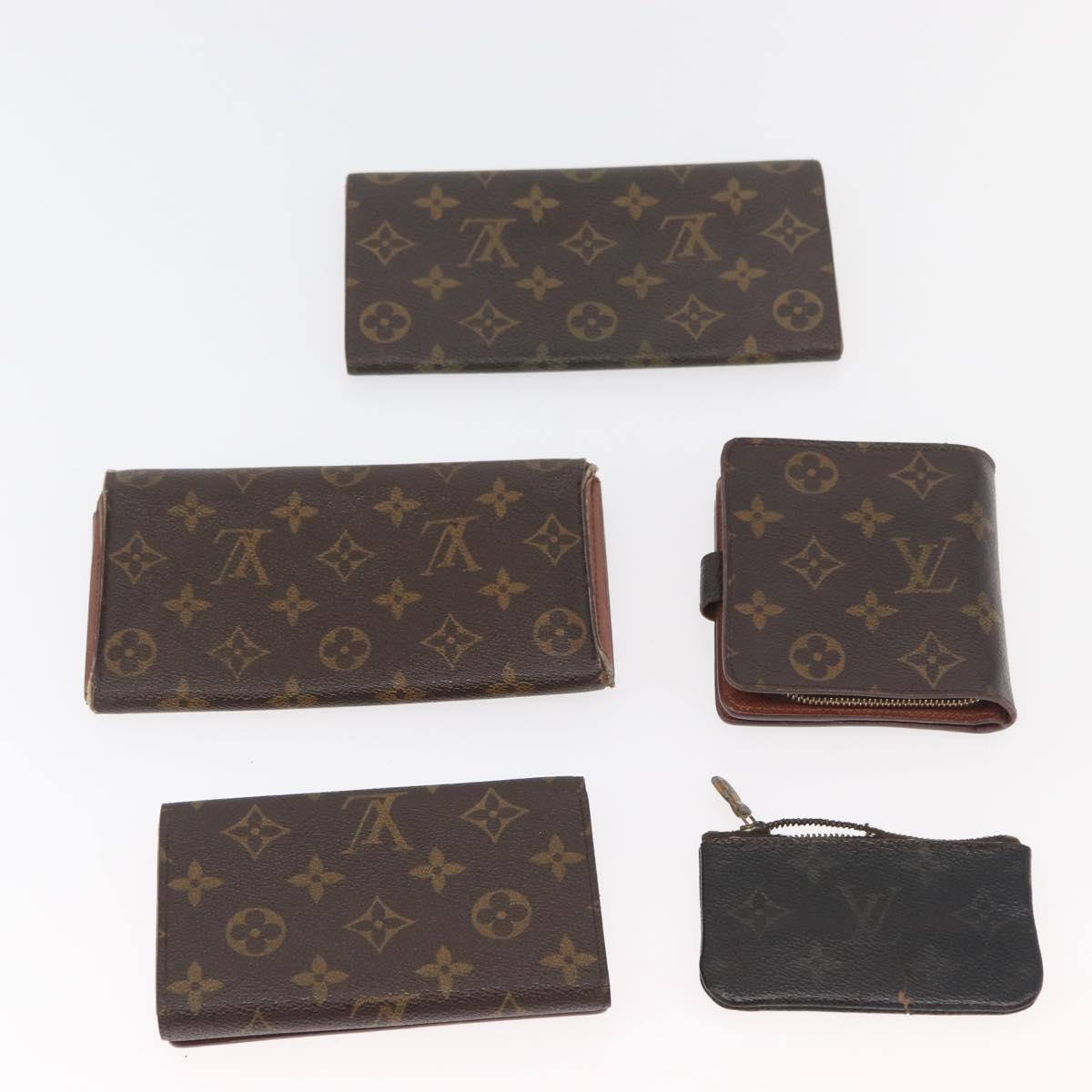 LOUIS VUITTON Monogram Wallet 10 Set LV Auth CB226