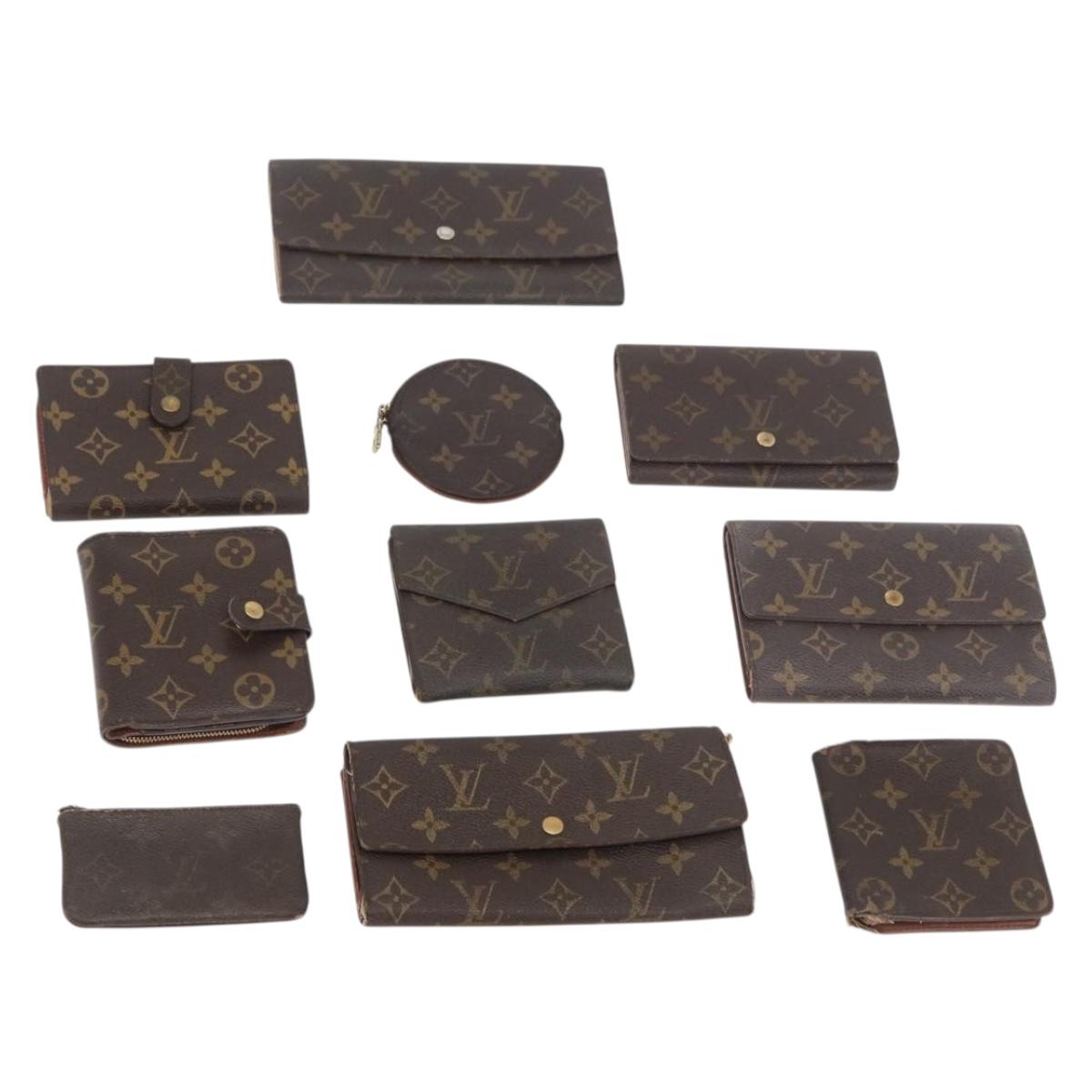 LOUIS VUITTON Monogram Wallet 10 Set LV Auth CB230