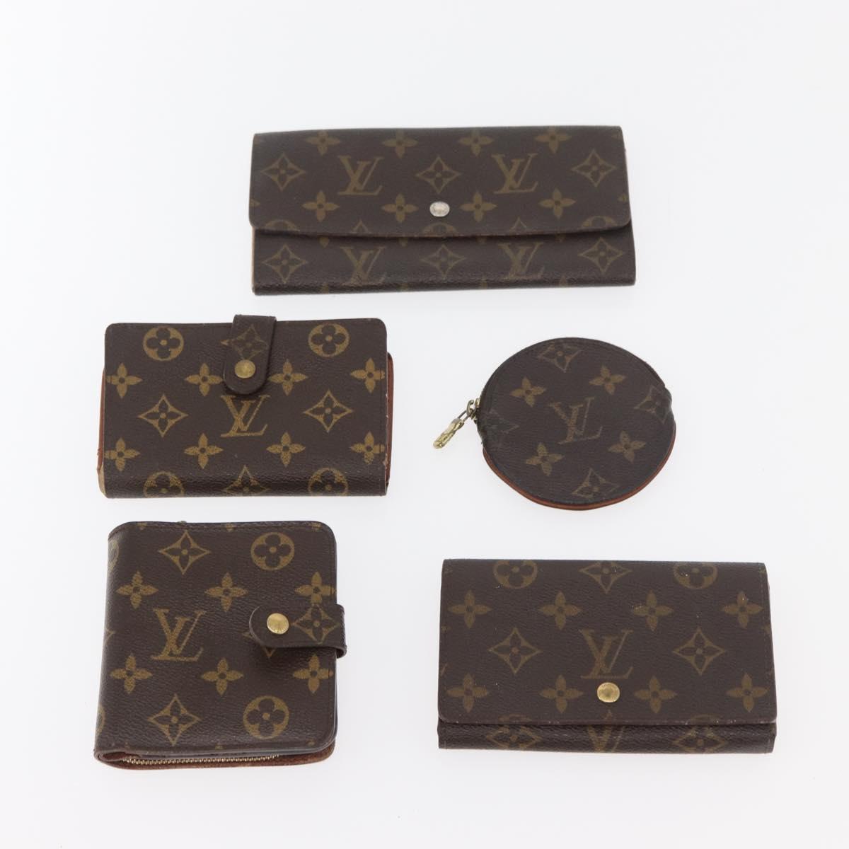 LOUIS VUITTON Monogram Wallet 10 Set LV Auth CB230