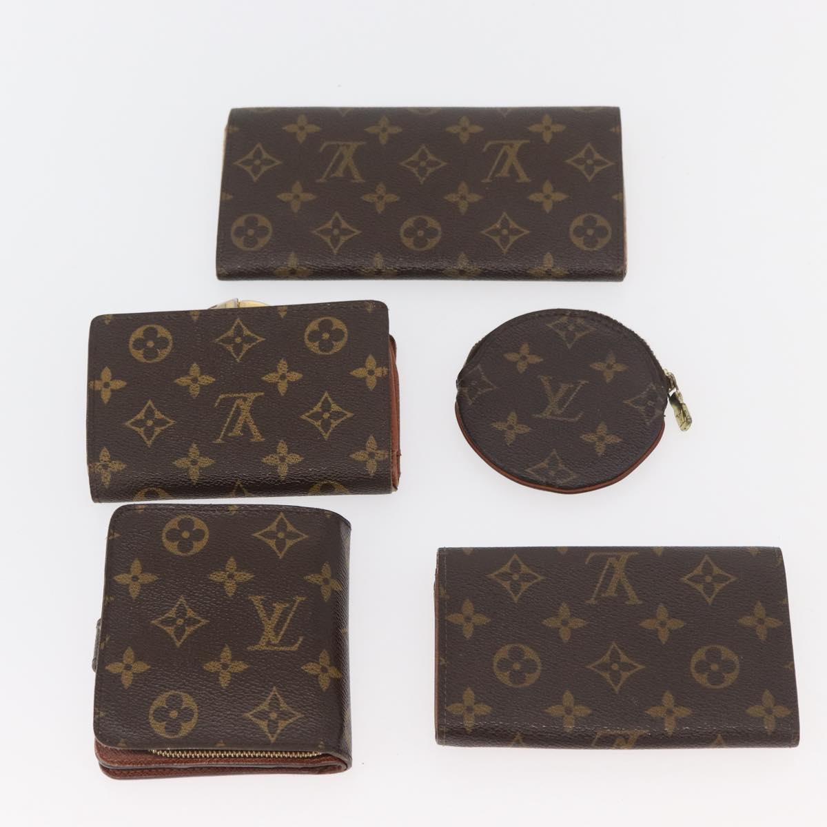 LOUIS VUITTON Monogram Wallet 10 Set LV Auth CB230