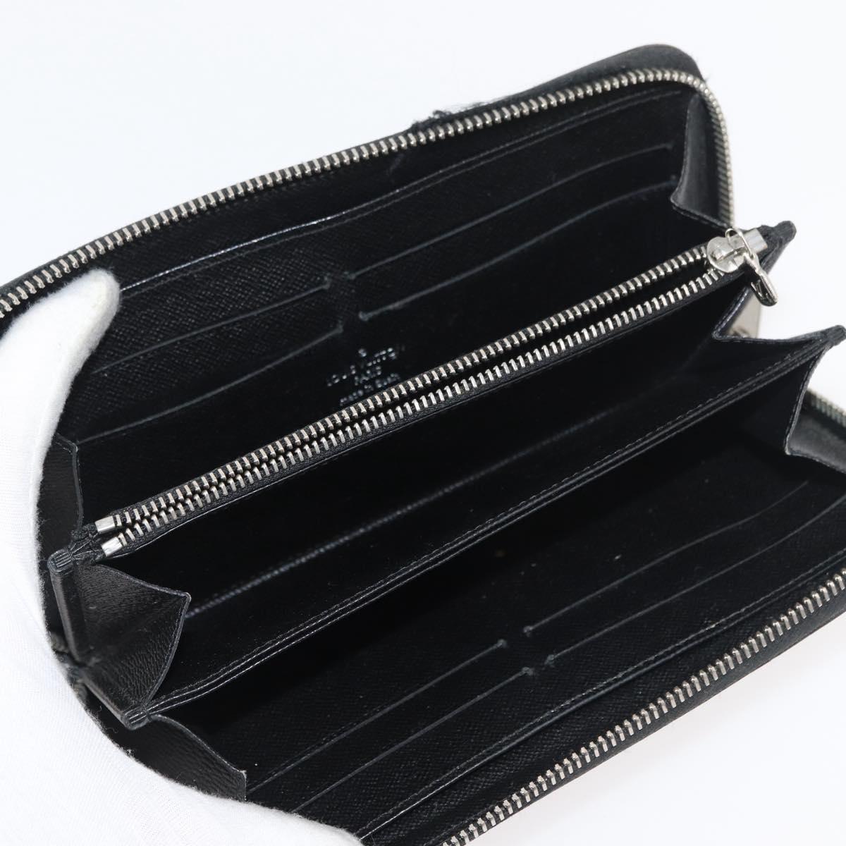 LOUIS VUITTON Epi Wallet 10 Set Black Red yellow LV Auth CB233
