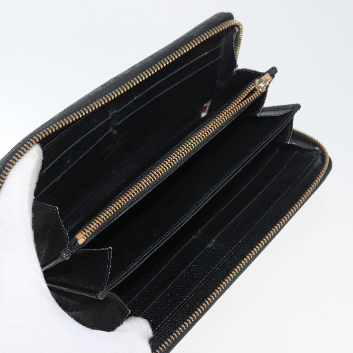 LOUIS VUITTON Monogram Graffiti Wallet 10 Set Khaki Yellow black LV Auth CB234
