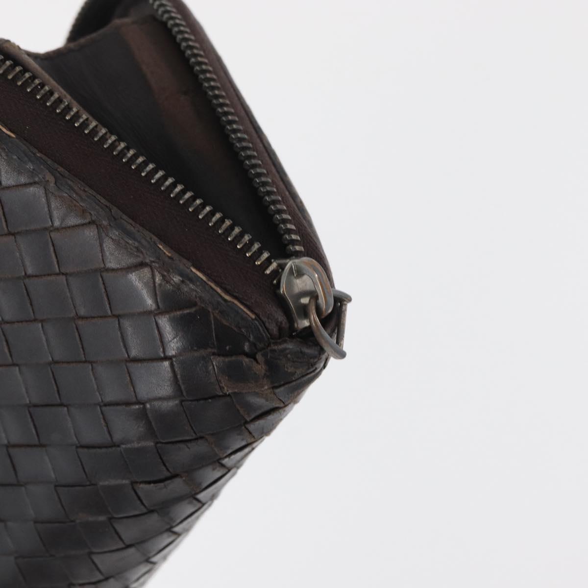 BOTTEGA VENETA INTRECCIATO Wallet Leather 10 Set Pink Green black Auth CB241