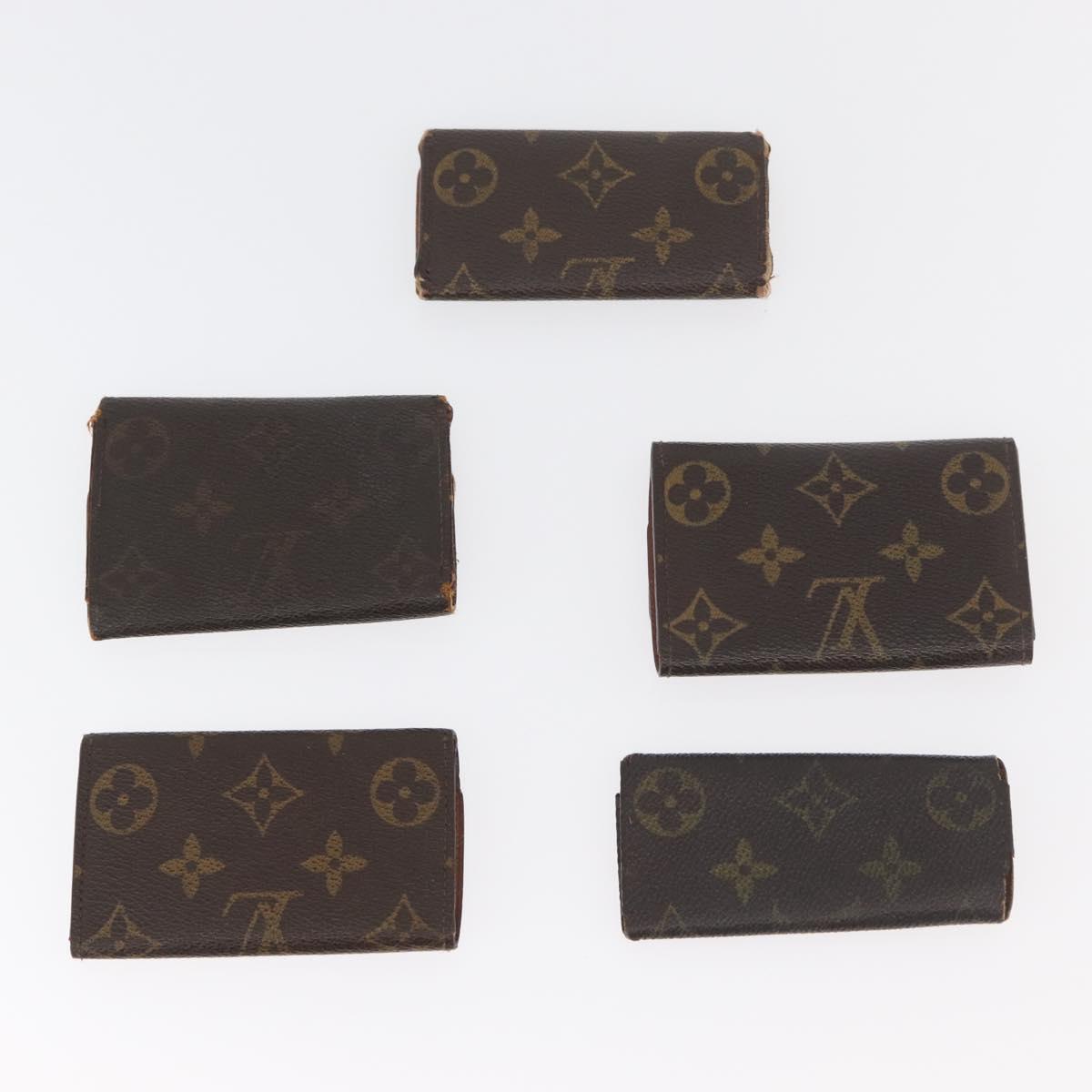 LOUIS VUITTON Monogram Key Case 10 Set LV Auth CB245