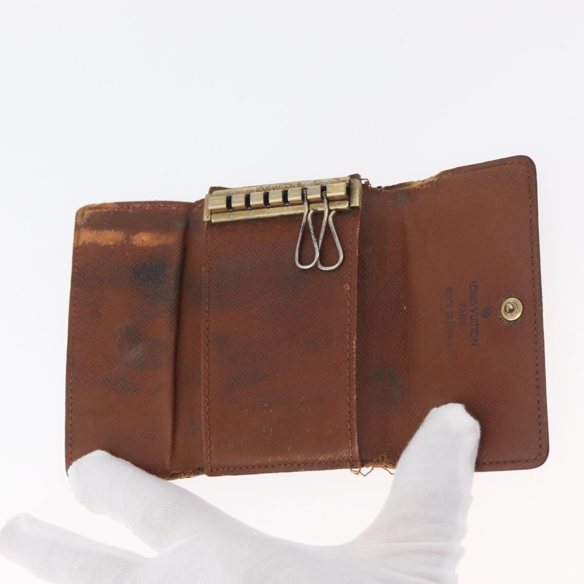 LOUIS VUITTON Monogram Key Case 10 Set LV Auth CB245