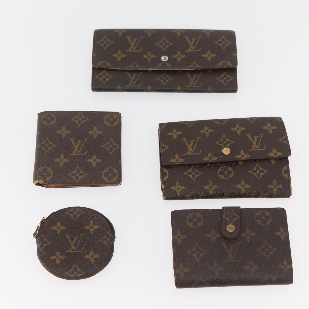LOUIS VUITTON Monogram Wallet 10 Set LV Auth CB252