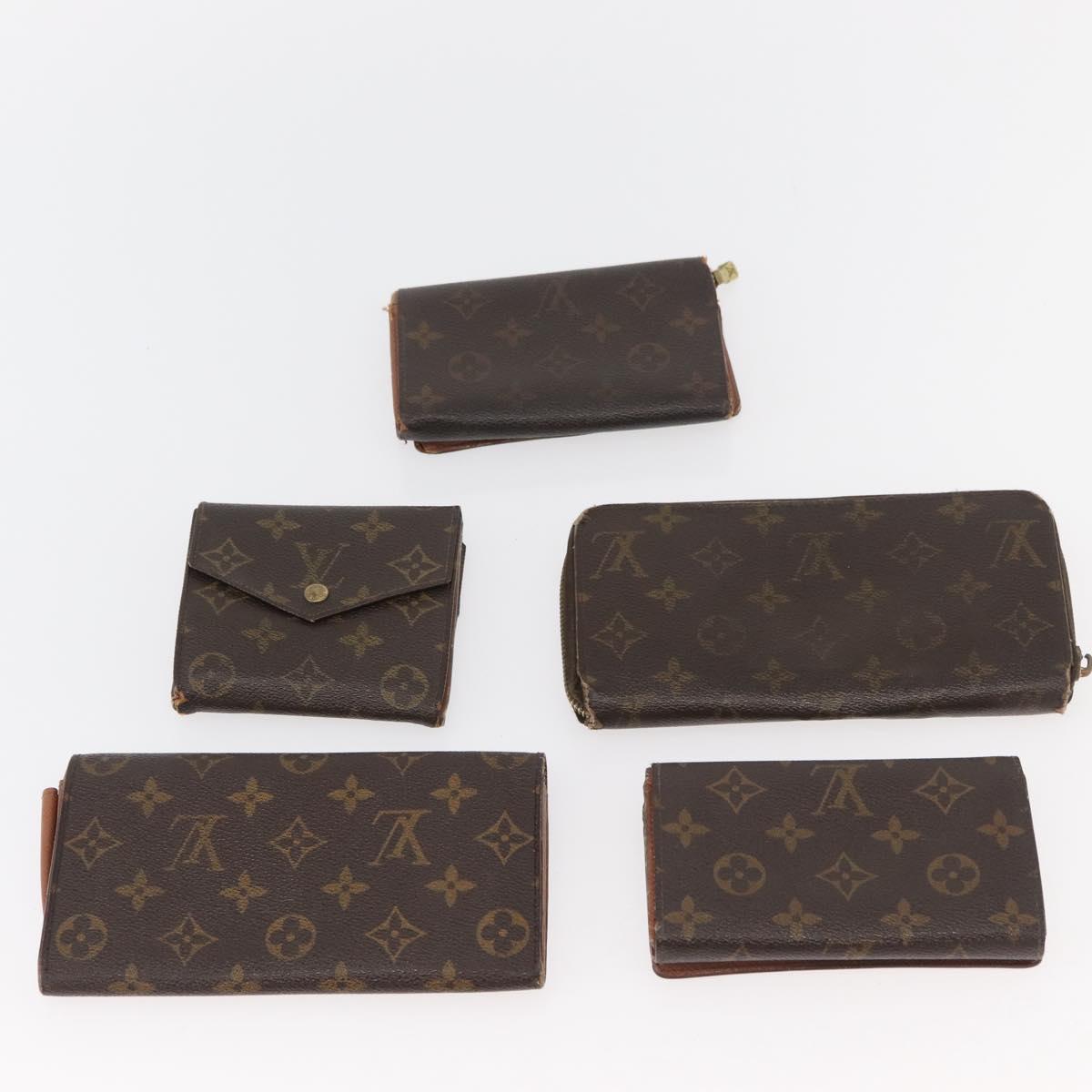 LOUIS VUITTON Monogram Wallet 10 Set LV Auth CB260