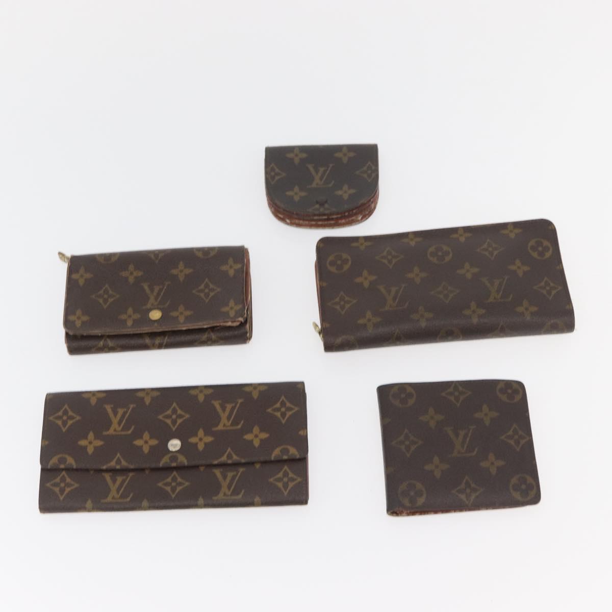 LOUIS VUITTON Monogram Wallet 10 Set LV Auth CB260