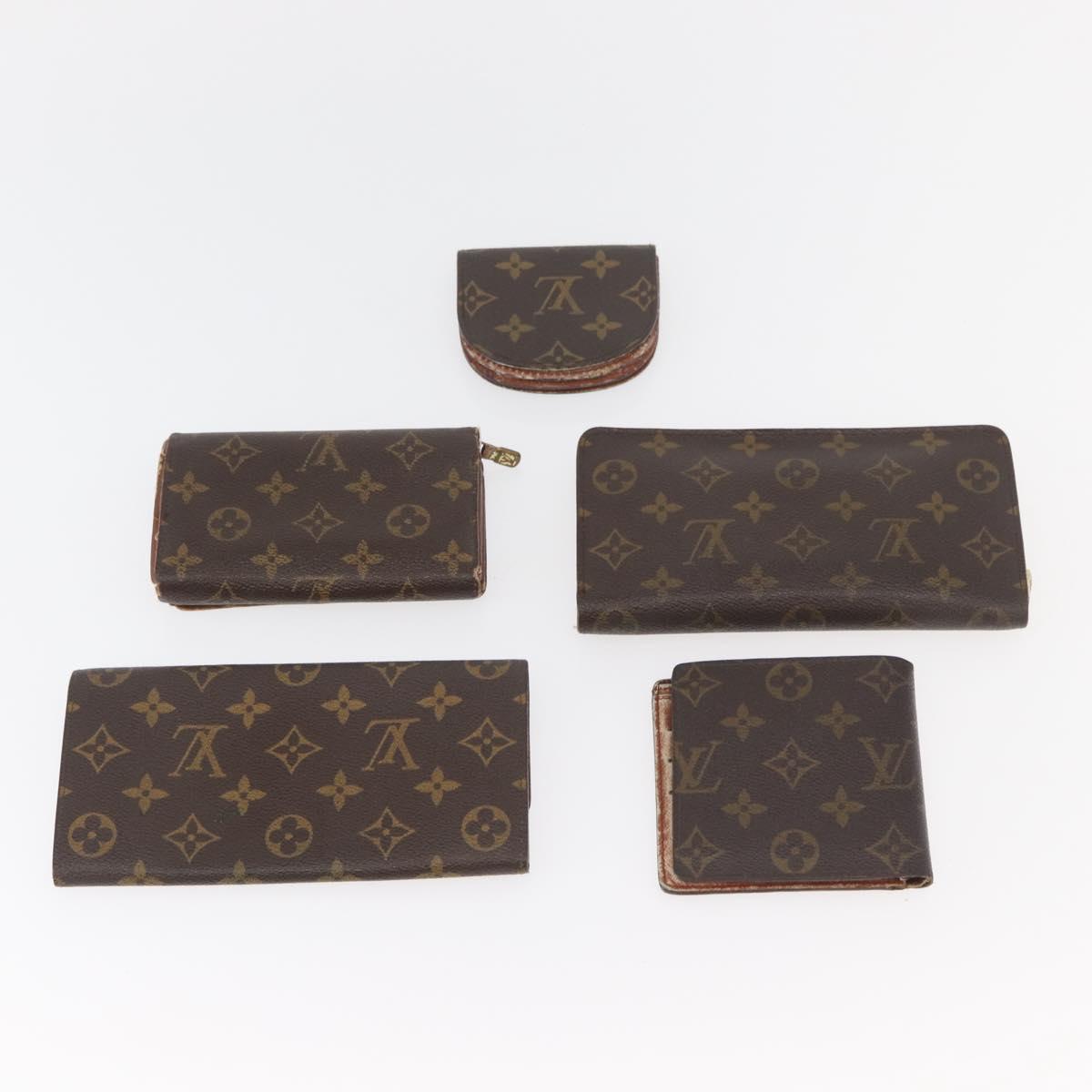 LOUIS VUITTON Monogram Wallet 10 Set LV Auth CB260