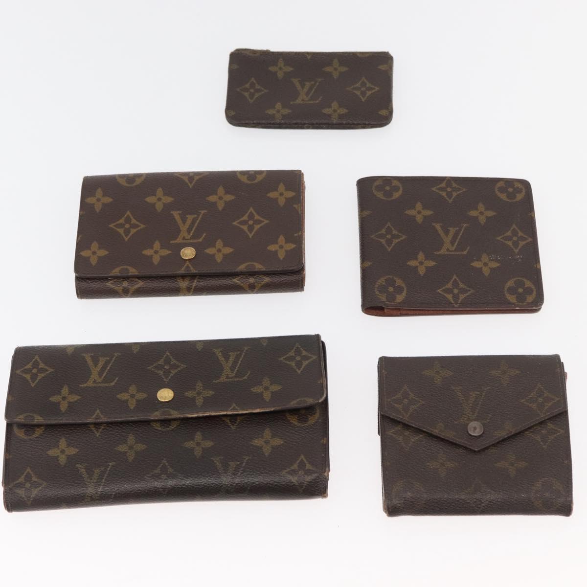 LOUIS VUITTON Monogram Wallet 10 Set LV Auth CB261