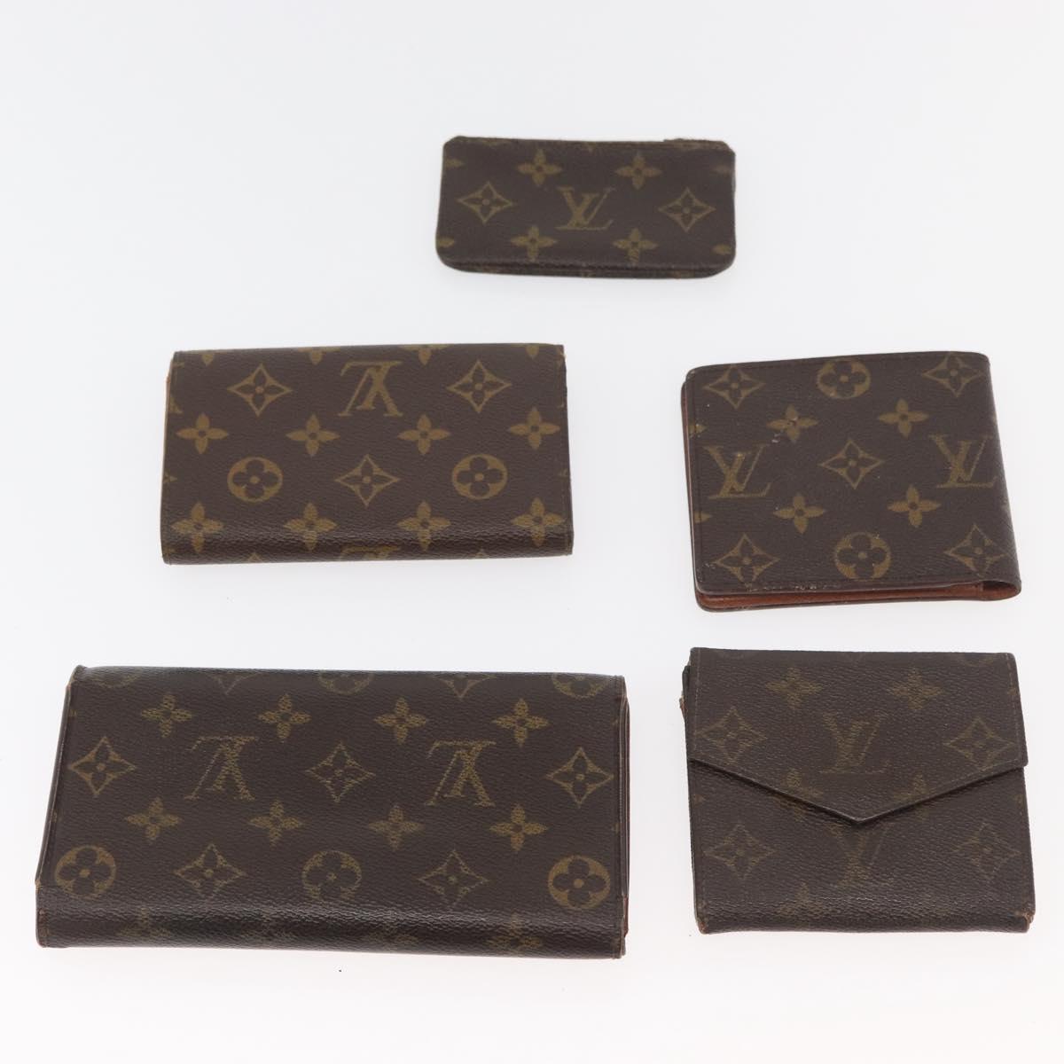 LOUIS VUITTON Monogram Wallet 10 Set LV Auth CB261