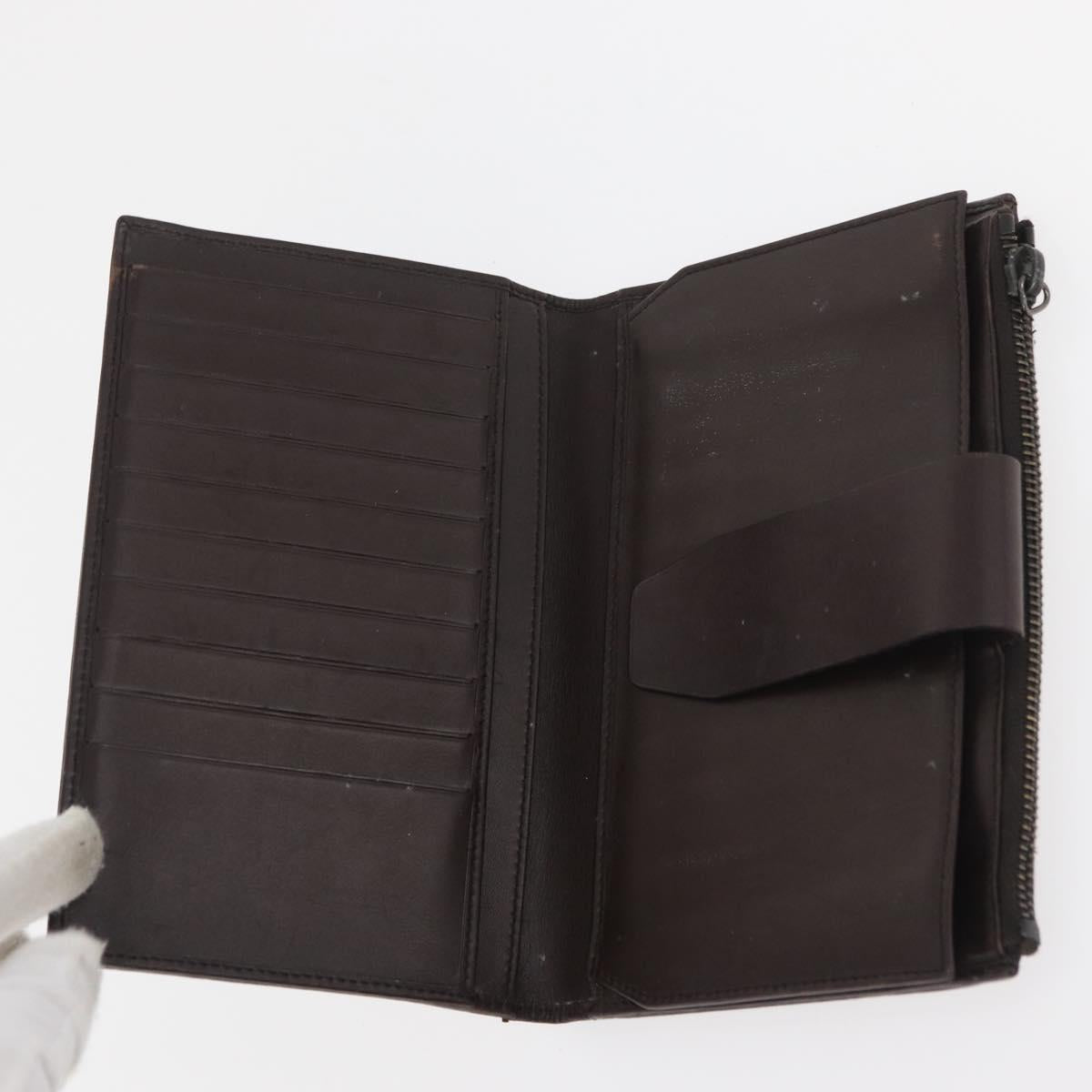 GUCCI GG Canvas Guccissima Wallet Leather 10 Set Beige Black Brown Auth CB268