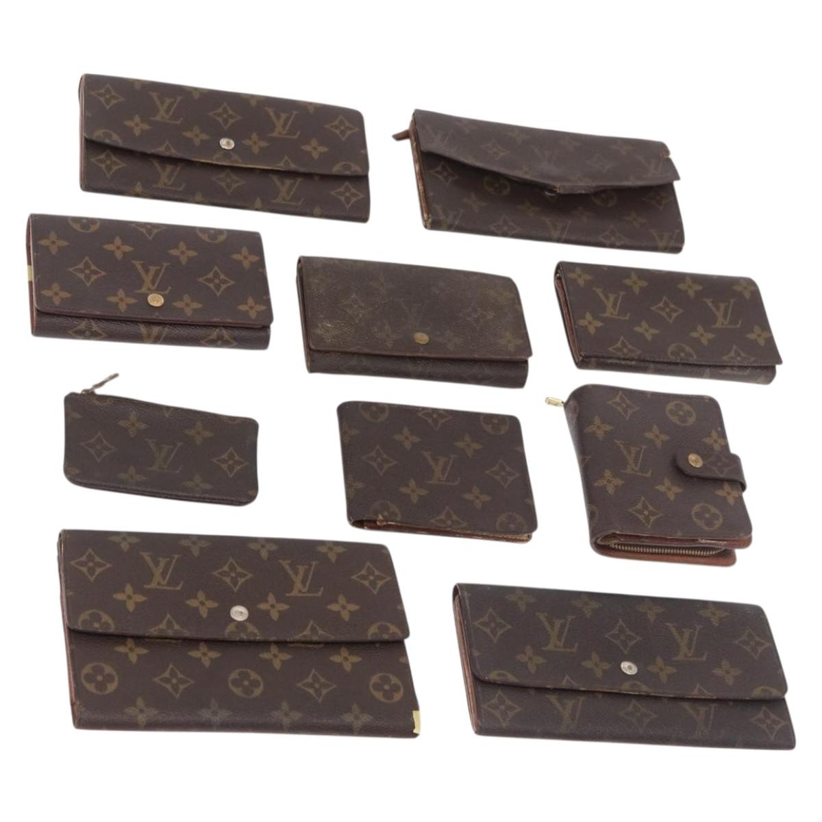 LOUIS VUITTON Monogram Wallet 10 Set LV Auth CB274