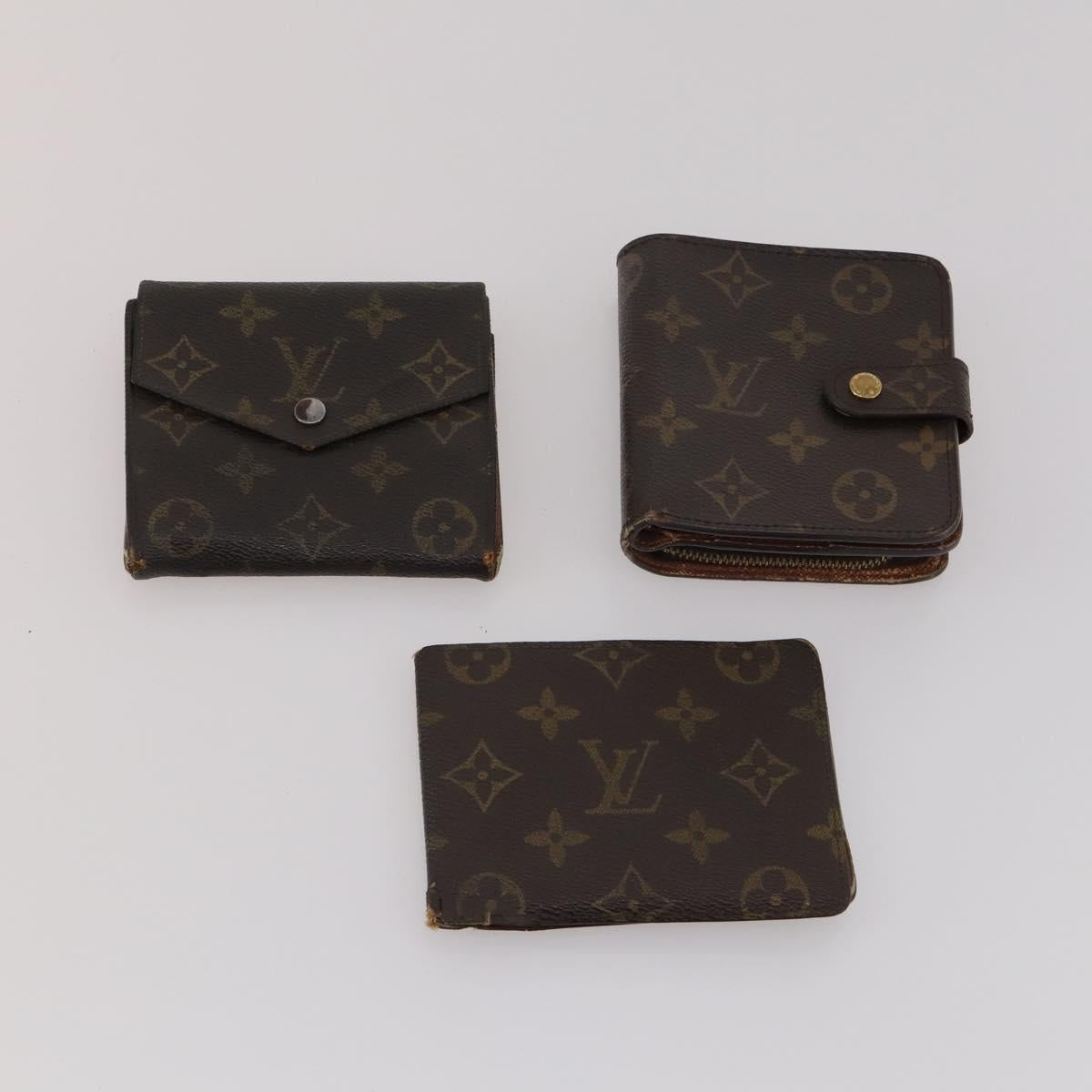 LOUIS VUITTON Monogram Wallet 10 Set LV Auth CB277