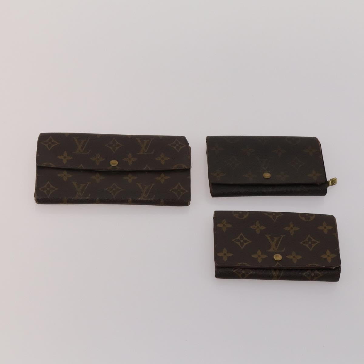 LOUIS VUITTON Monogram Wallet 10 Set LV Auth CB278