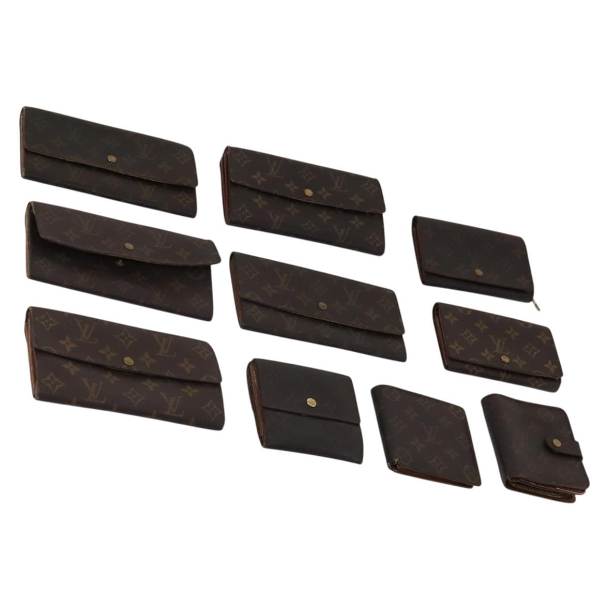 LOUIS VUITTON Monogram Wallet 10 Set LV Auth CB278