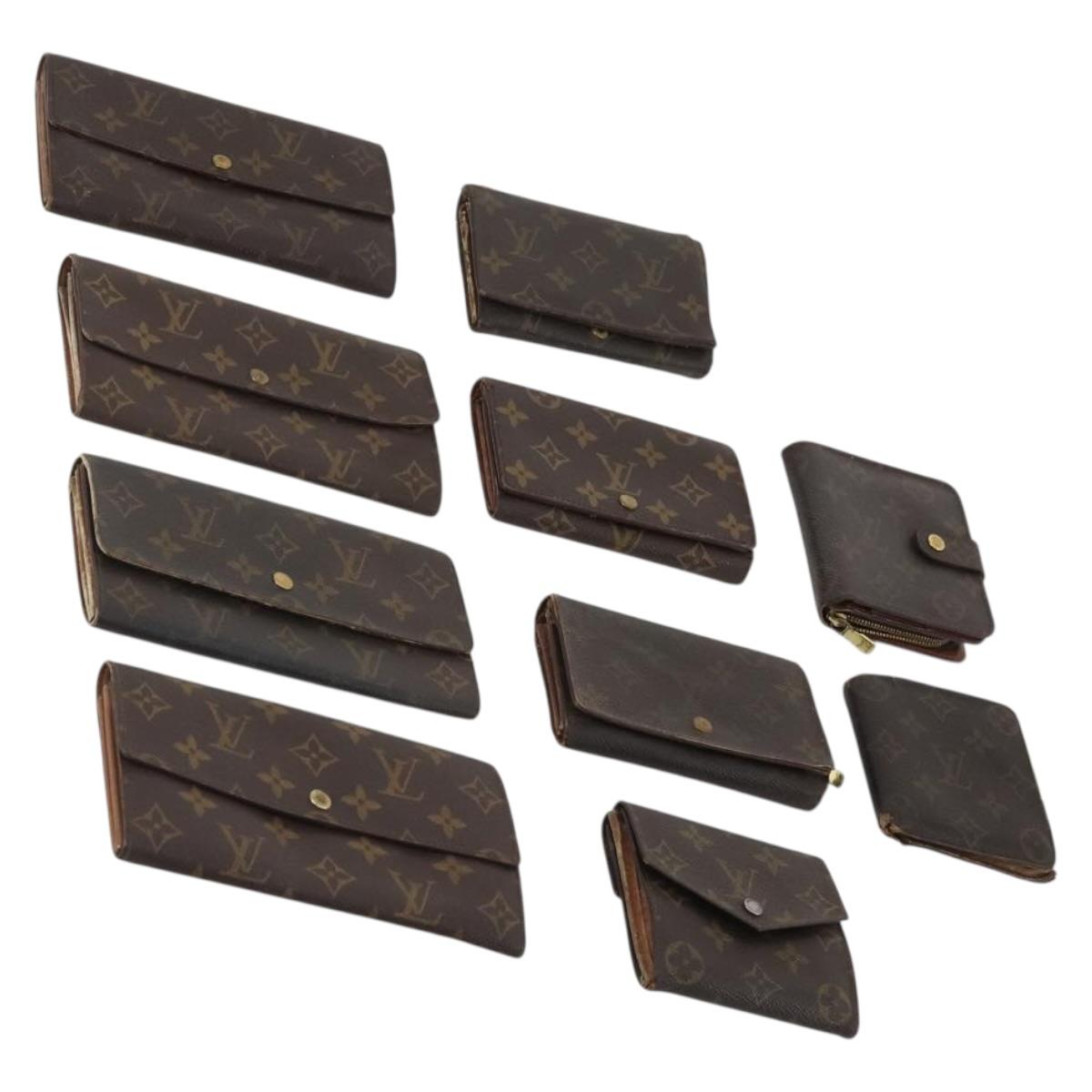 LOUIS VUITTON Monogram Wallet 10 Set LV Auth CB279