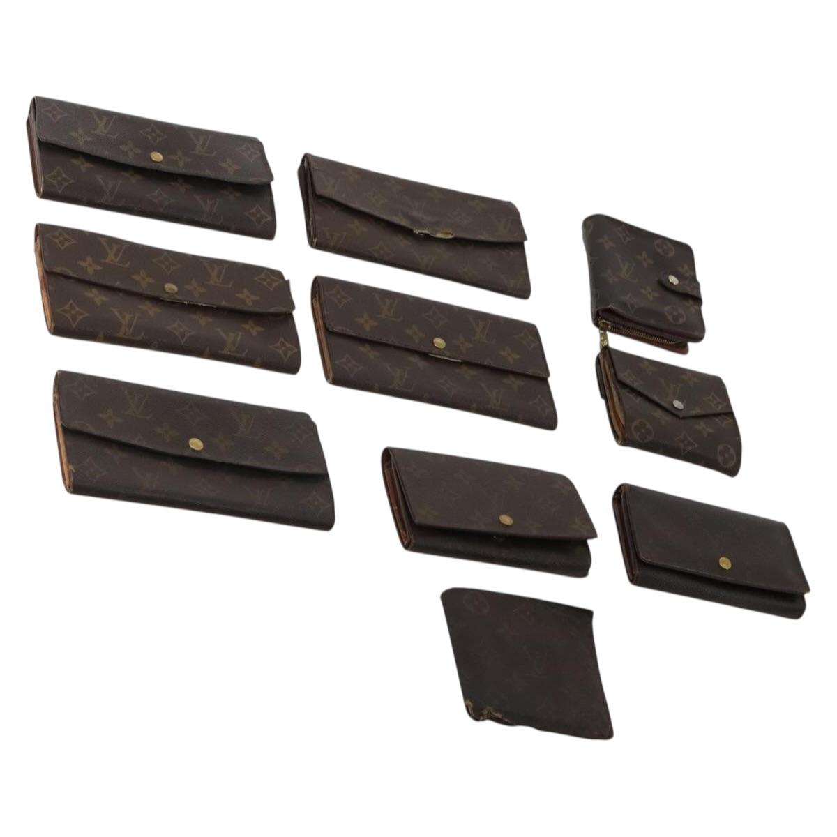 LOUIS VUITTON Monogram Wallet 10 Set LV Auth CB280