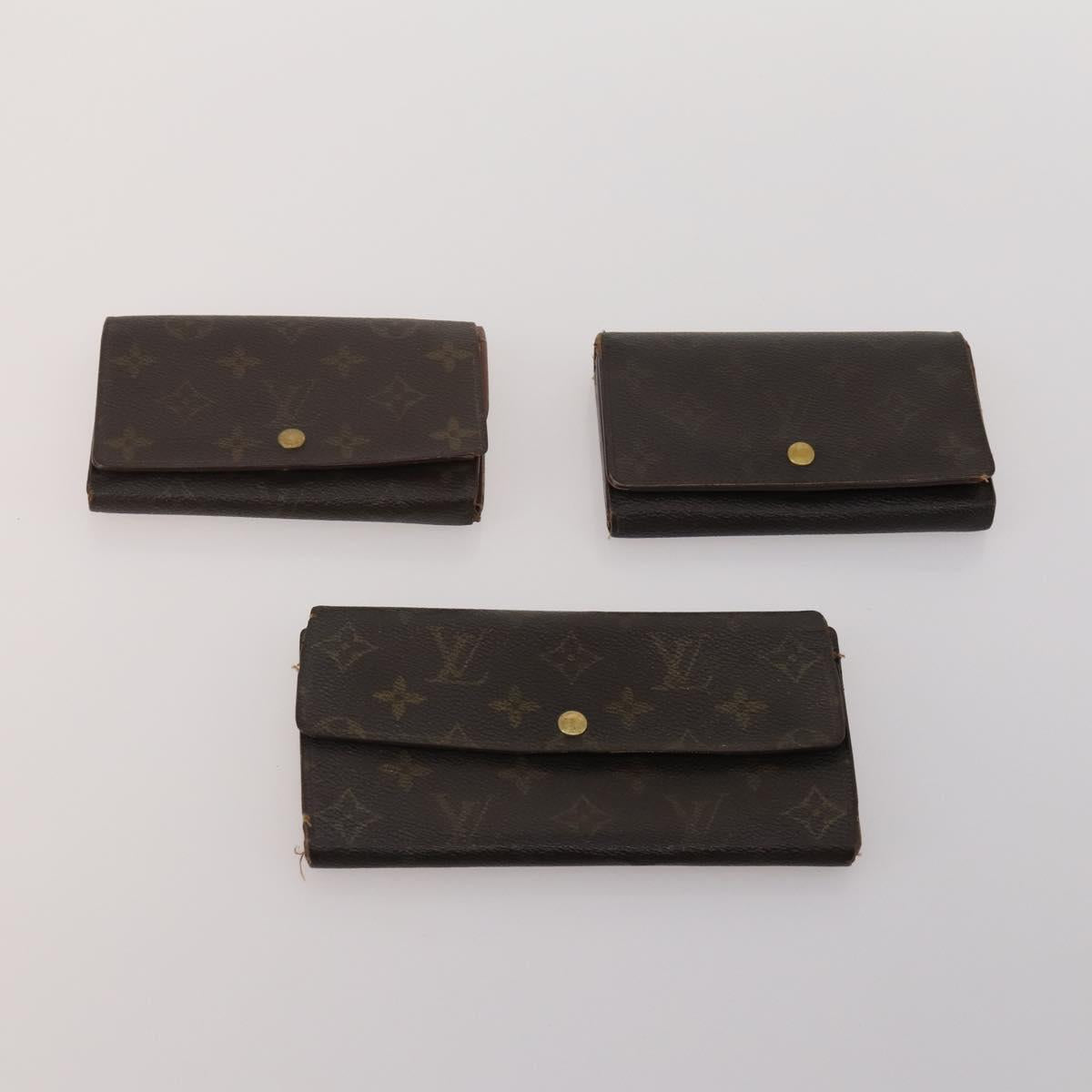 LOUIS VUITTON Monogram Wallet 10 Set LV Auth CB280