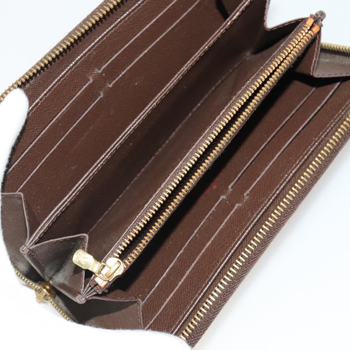LOUIS VUITTON Damier Ebene Wallet 10 Set LV Auth CB281