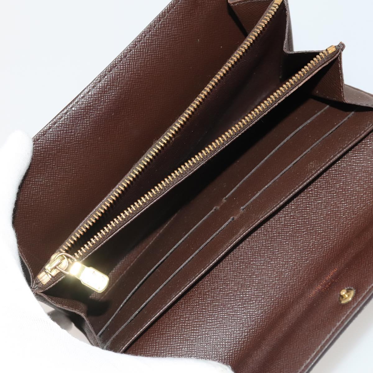 LOUIS VUITTON Damier Ebene Wallet 10 Set LV Auth CB281