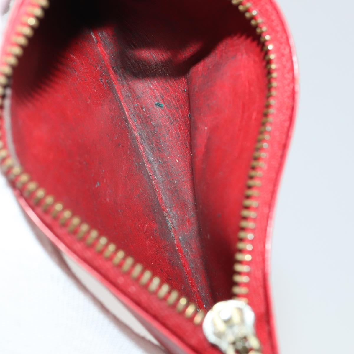 LOUIS VUITTON Epi Wallet 10 Set Black Red LV Auth CB283