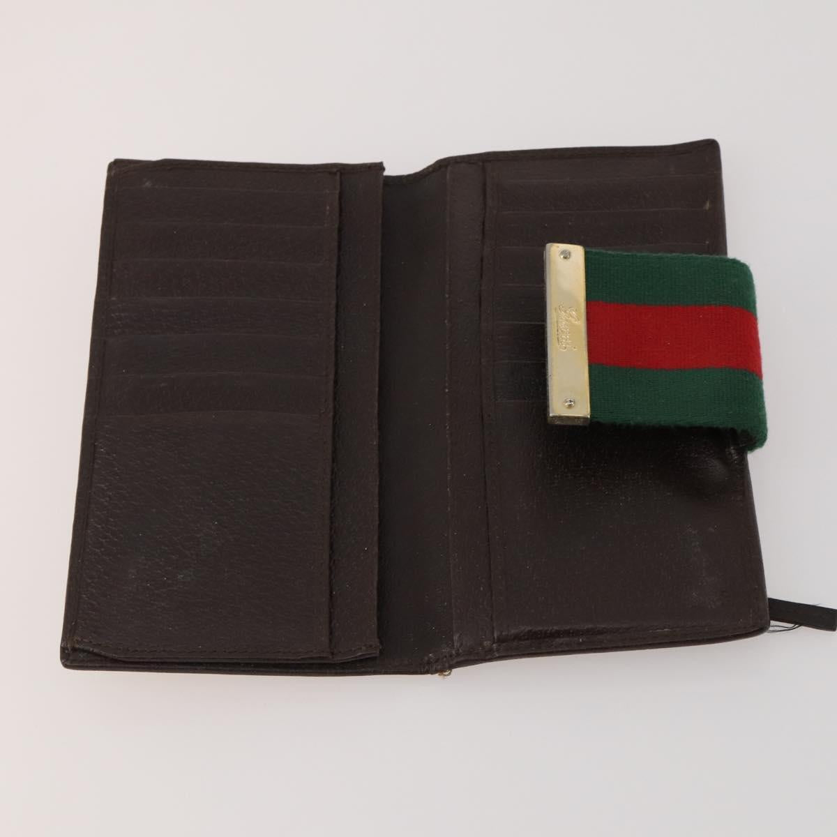 GUCCI GG Canvas Wallet Leather 10 Set Black Beige pink Auth CB287
