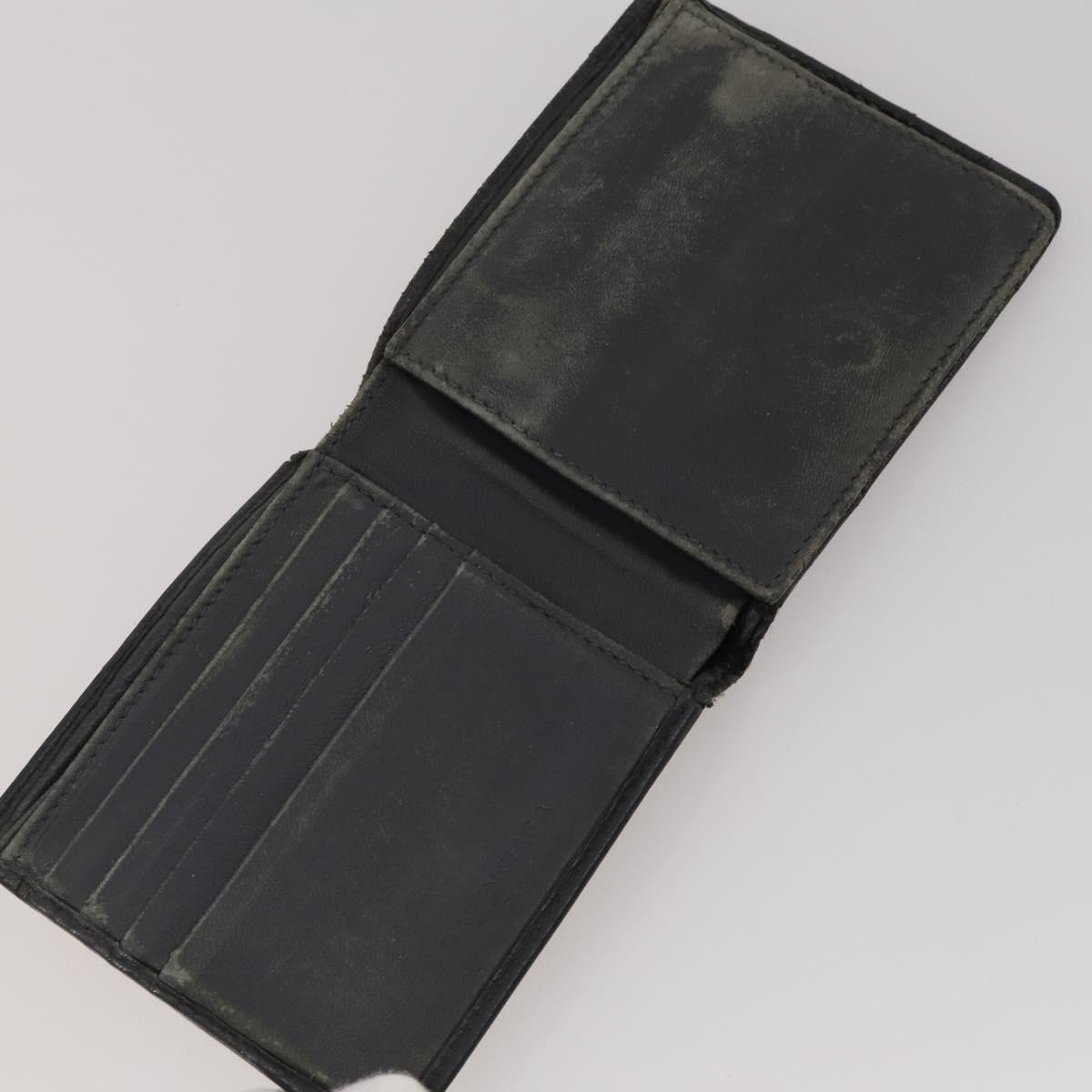 BALENCIAGA Wallet Leather 10 Set Black Beige Auth CB290
