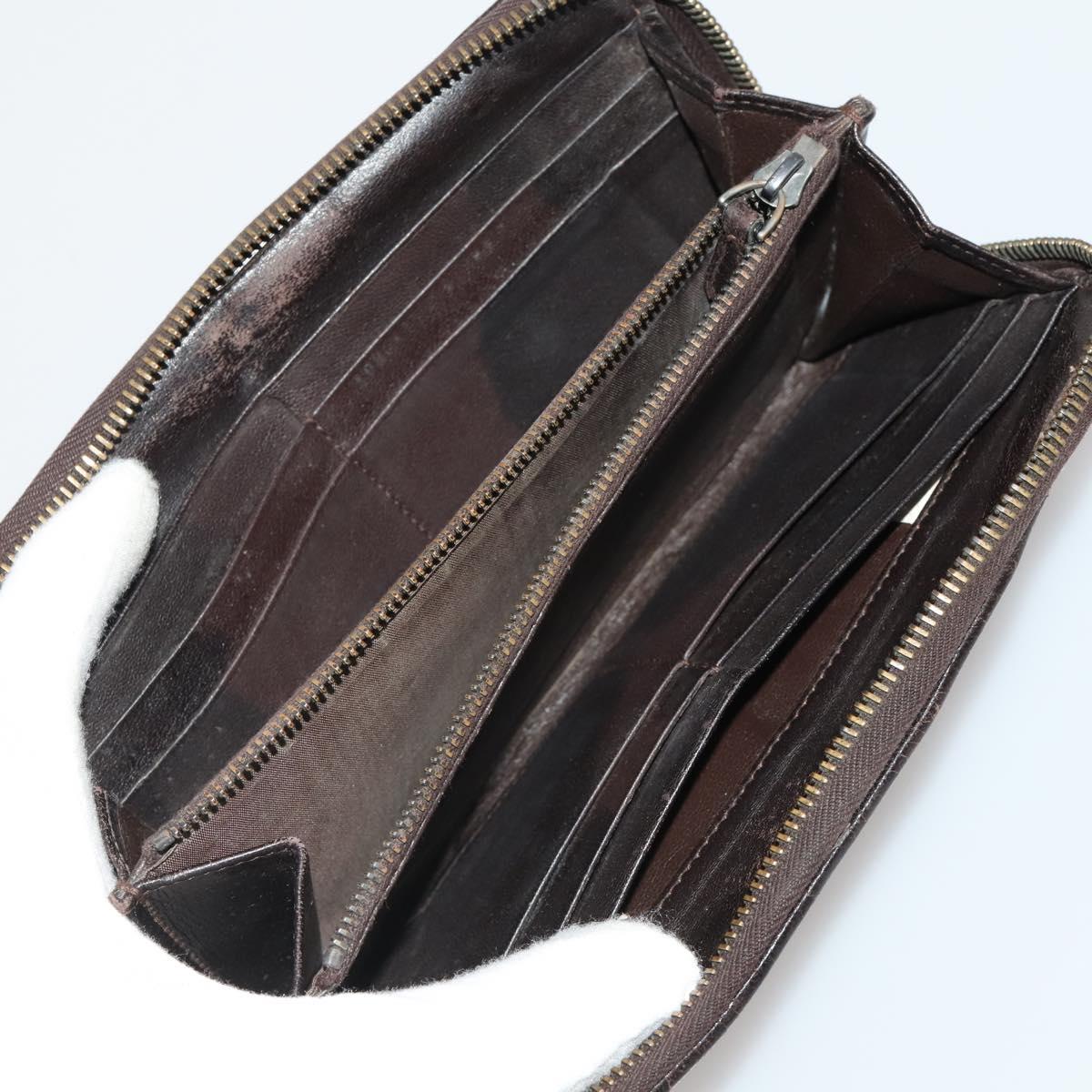 BOTTEGA VENETA INTRECCIATO Wallet Leather 10 Set Black Beige Auth CB291
