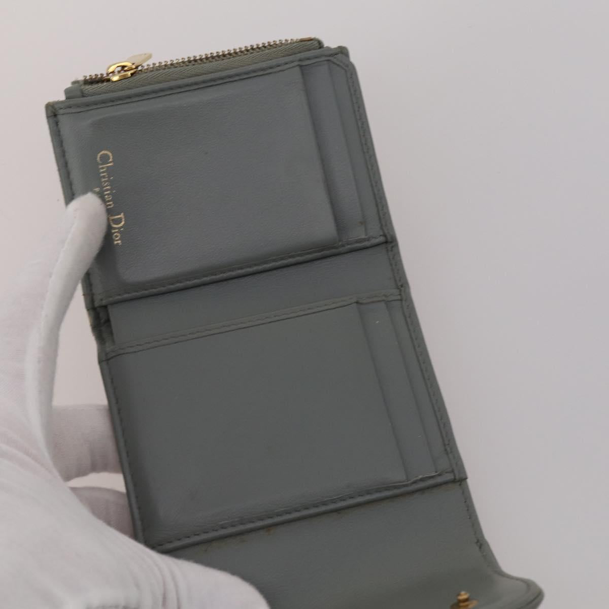 Christian Dior Trotter Canvas Wallet Leather PVC 10 Set Black Red Auth CB293