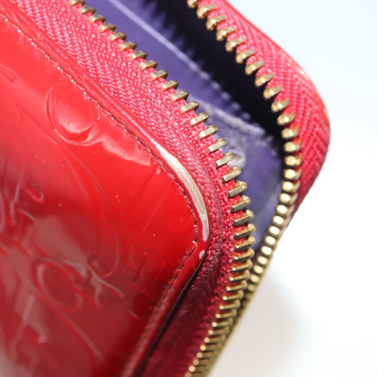 Christian Dior Trotter Canvas Wallet Leather PVC 10 Set Black Red Auth CB293