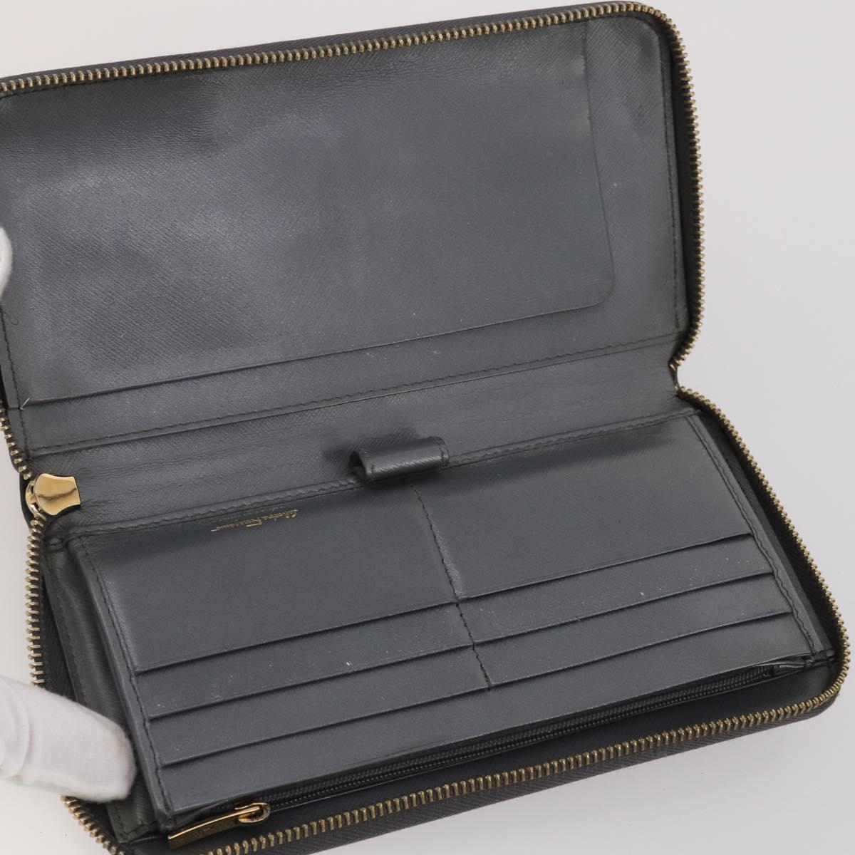 Salvatore Ferragamo Wallet Leather 10 Set Black Brown Red Auth CB294