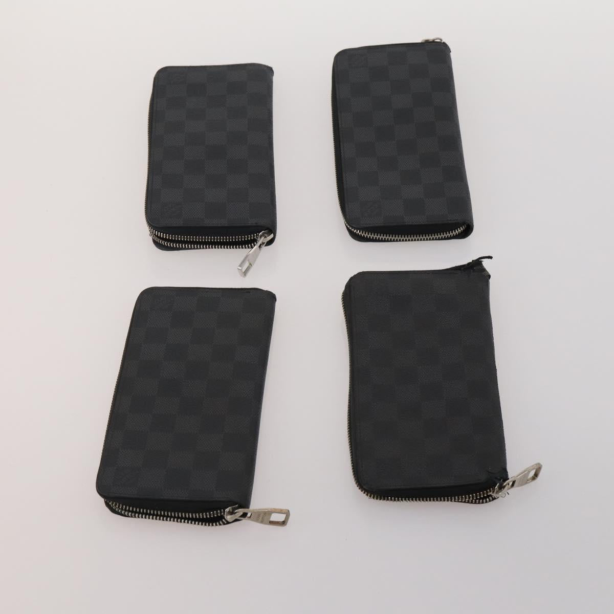 LOUIS VUITTON Damier Graphite Wallet 10 Set LV Auth CB303