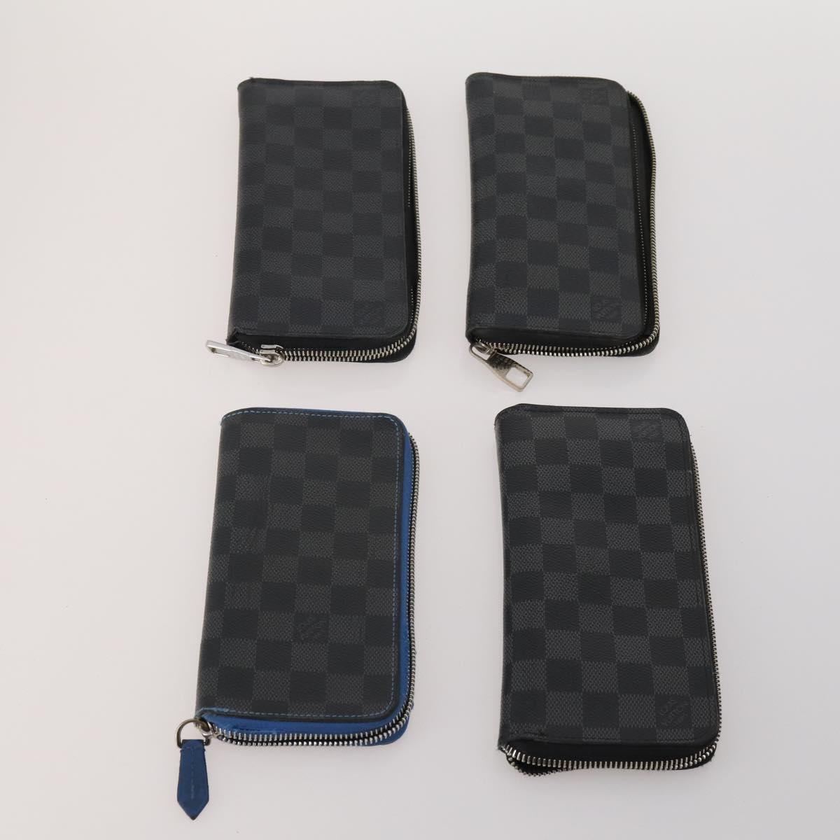 LOUIS VUITTON Damier Graphite Wallet 10 Set LV Auth CB303