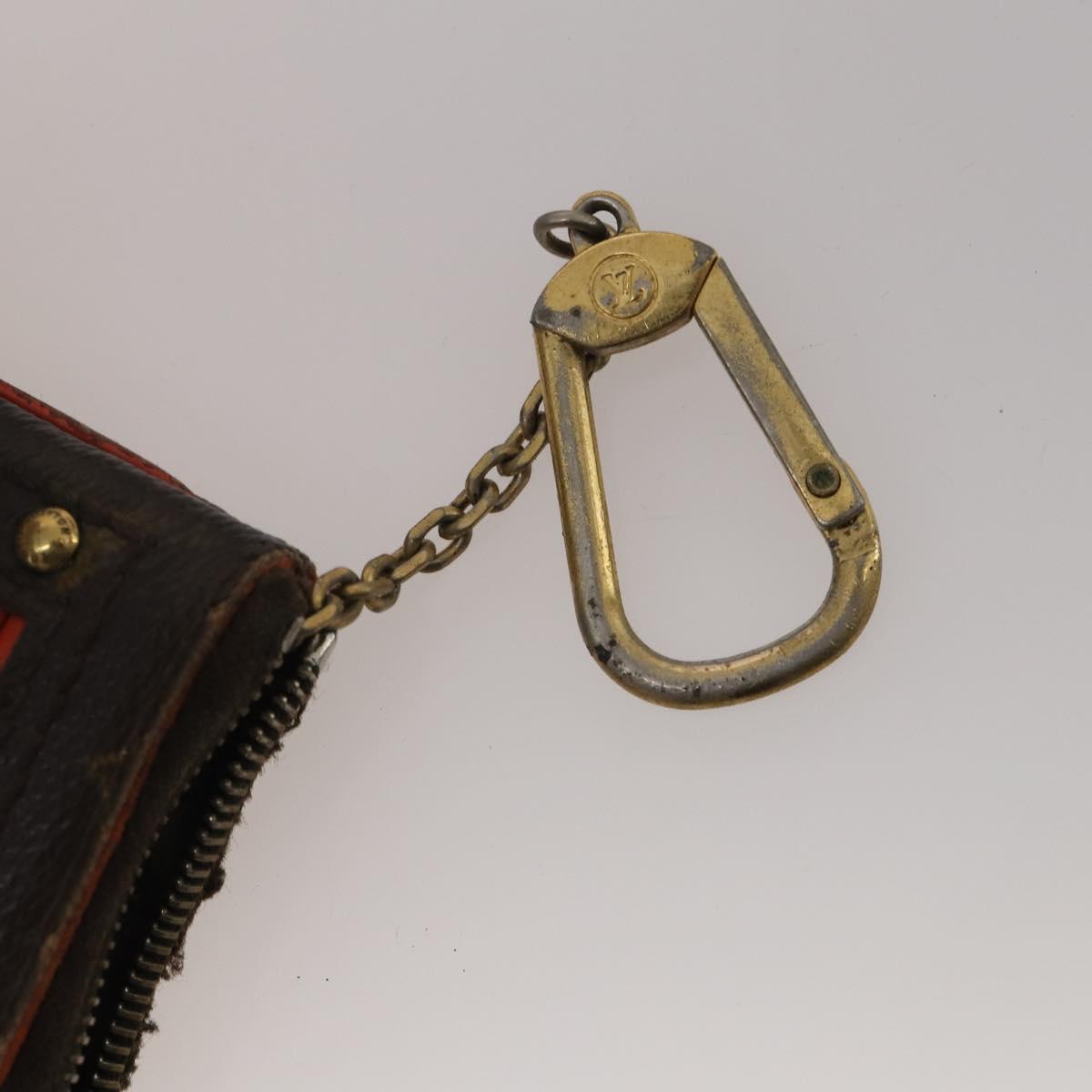 LOUIS VUITTON Monogram Wallet Leather 10 Set Black LV Auth CB304