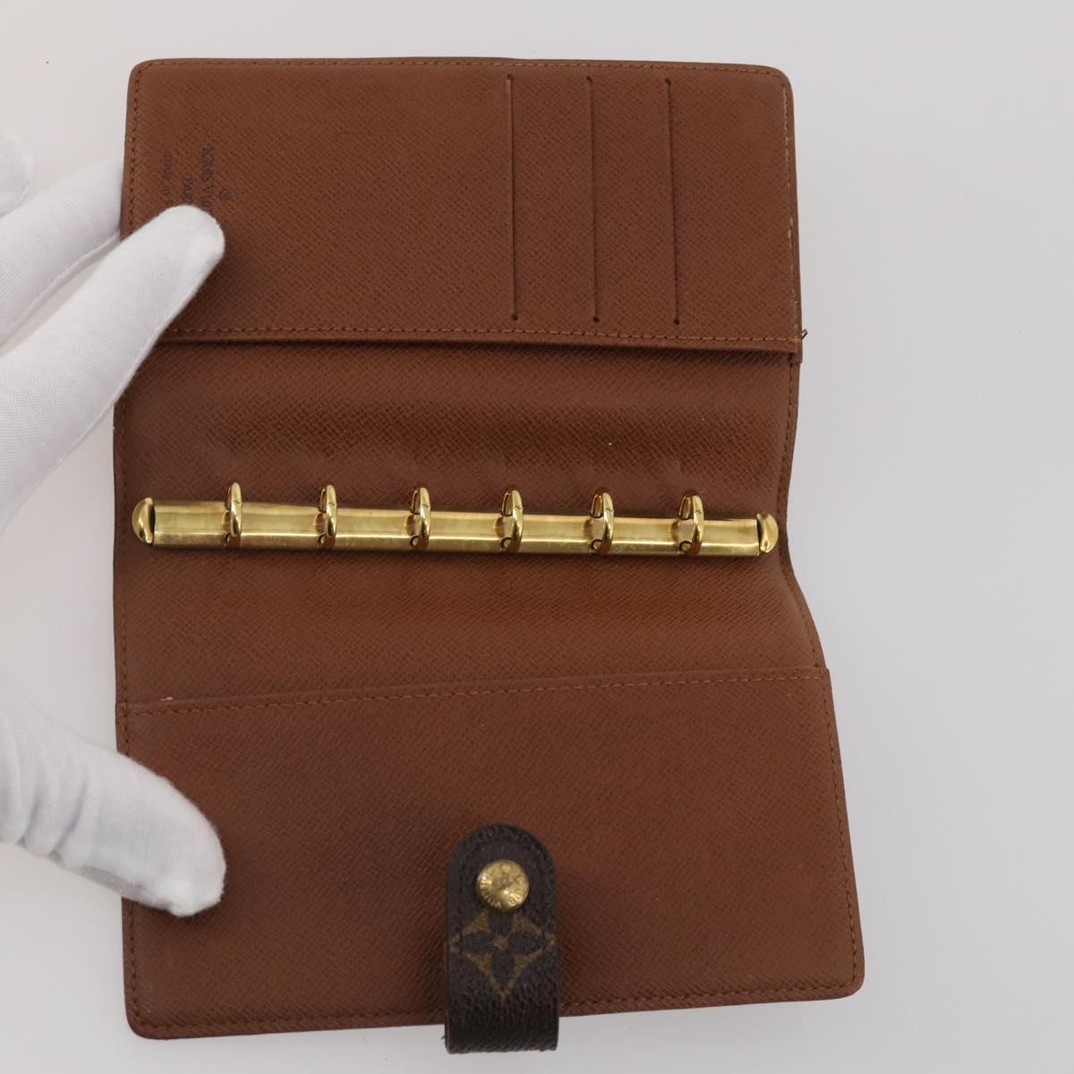 LOUIS VUITTON Monogram Agenda PM Day Planner Cover 10 Set LV Auth CB305