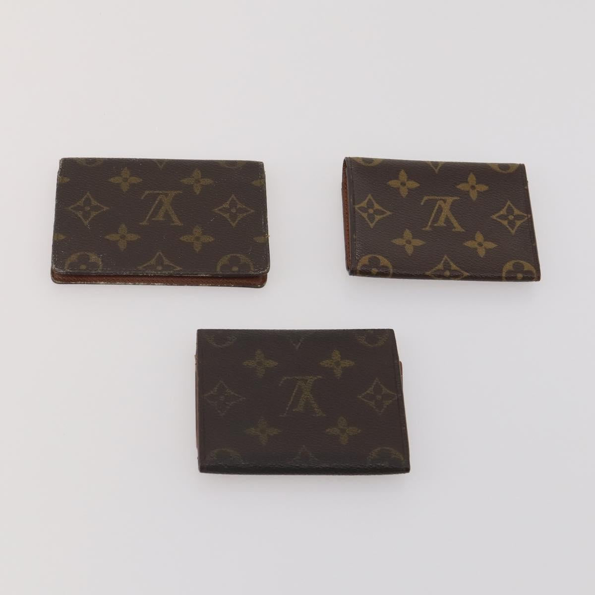 LOUIS VUITTON Monogram Card Case 10 Set LV Auth CB306