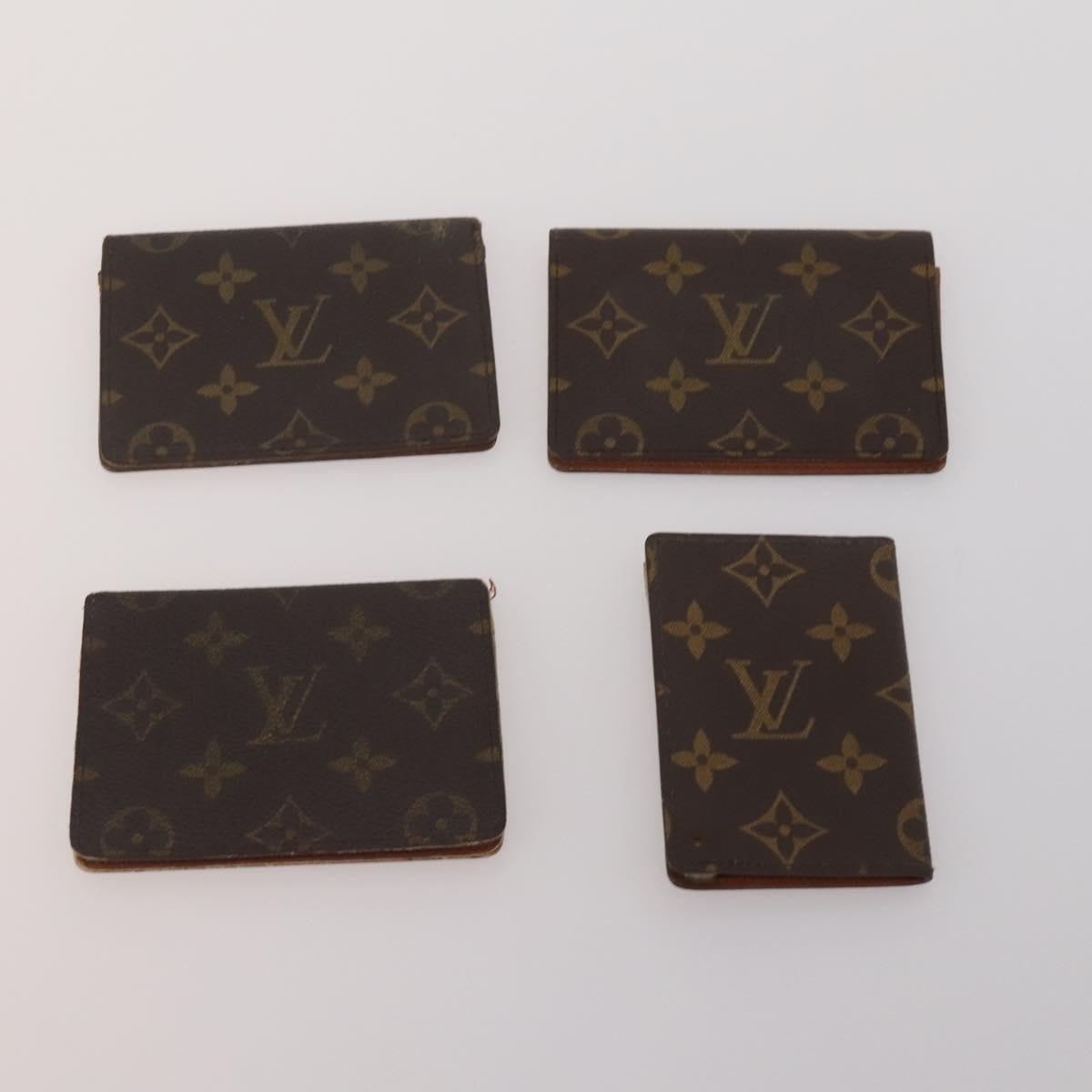 LOUIS VUITTON Monogram Card Case 10 Set LV Auth CB306